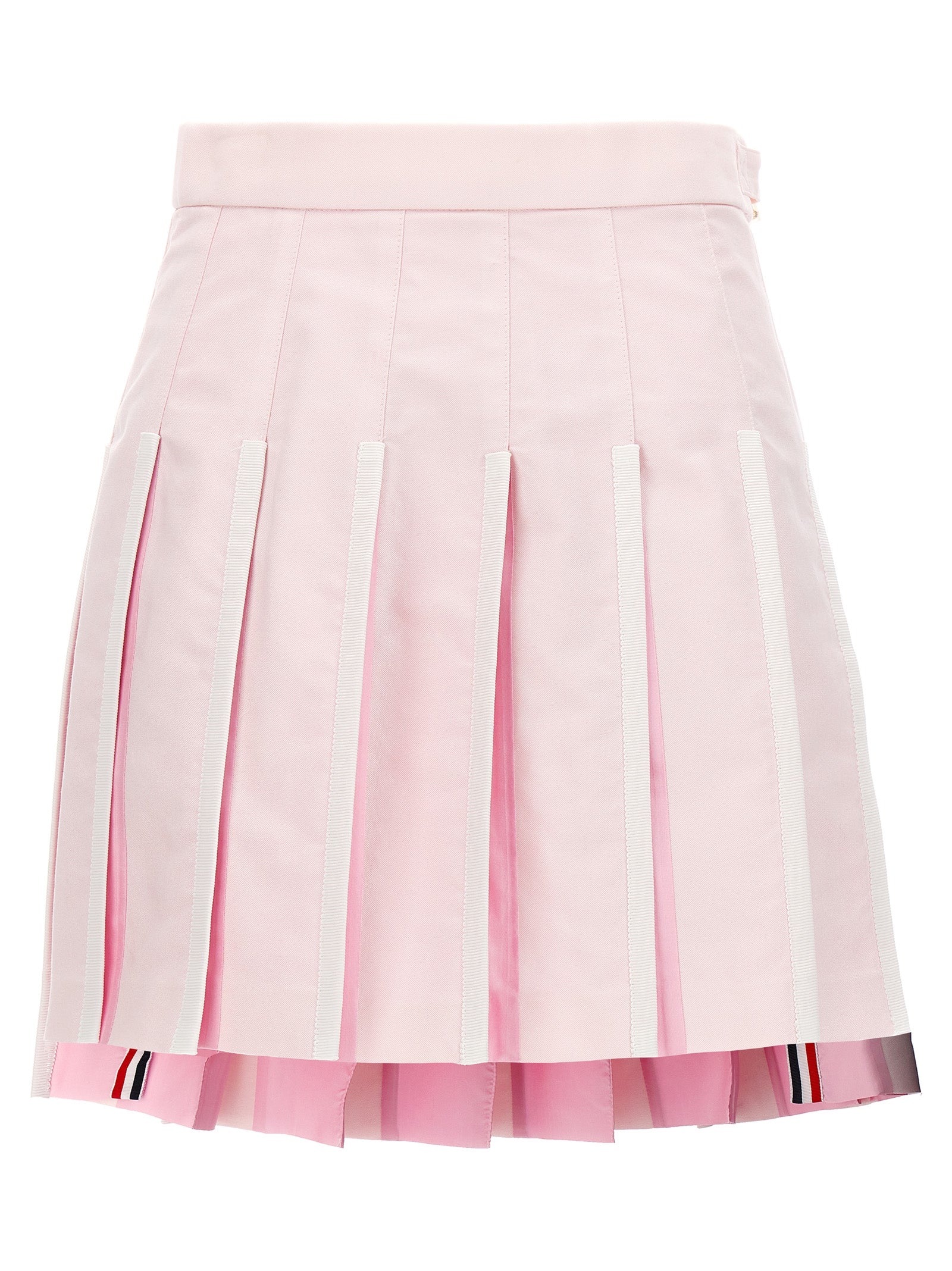 Thom Browne-Pleated Oxford Skirt Gonne Rosa-Donna