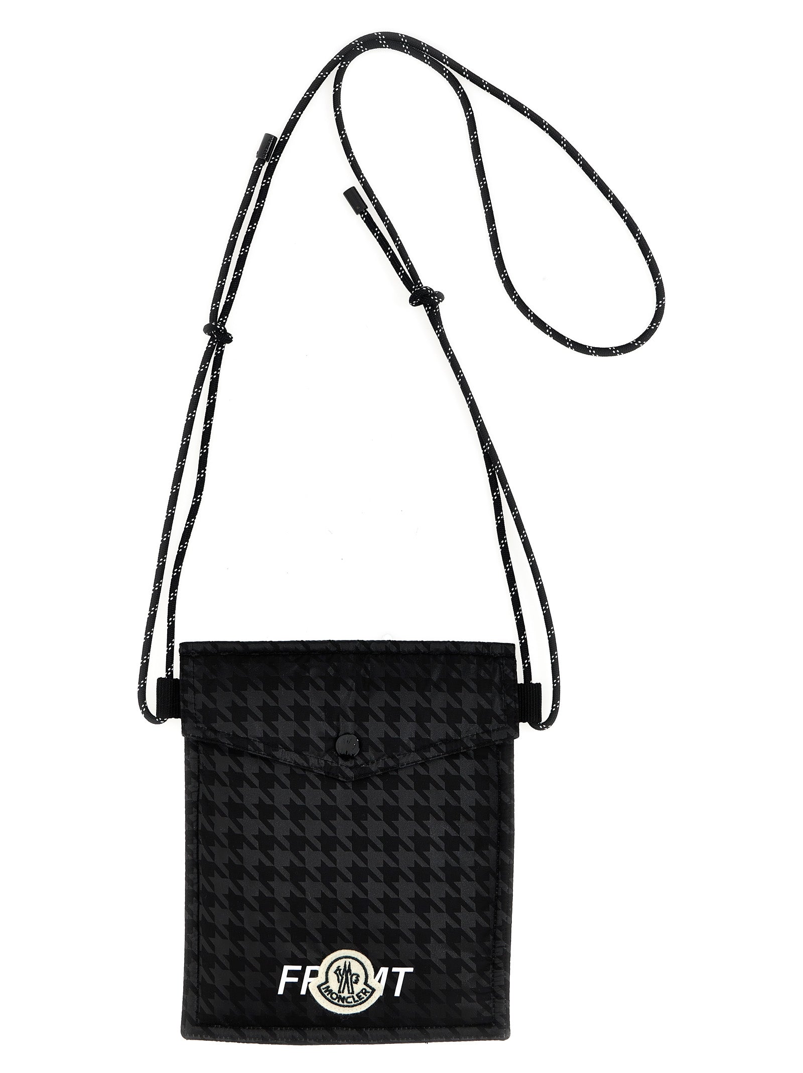 Moncler Genius-Moncler Genius X Fragment Smartphone Crossbody Strap Accessori Hi Tech Nero-Uomo