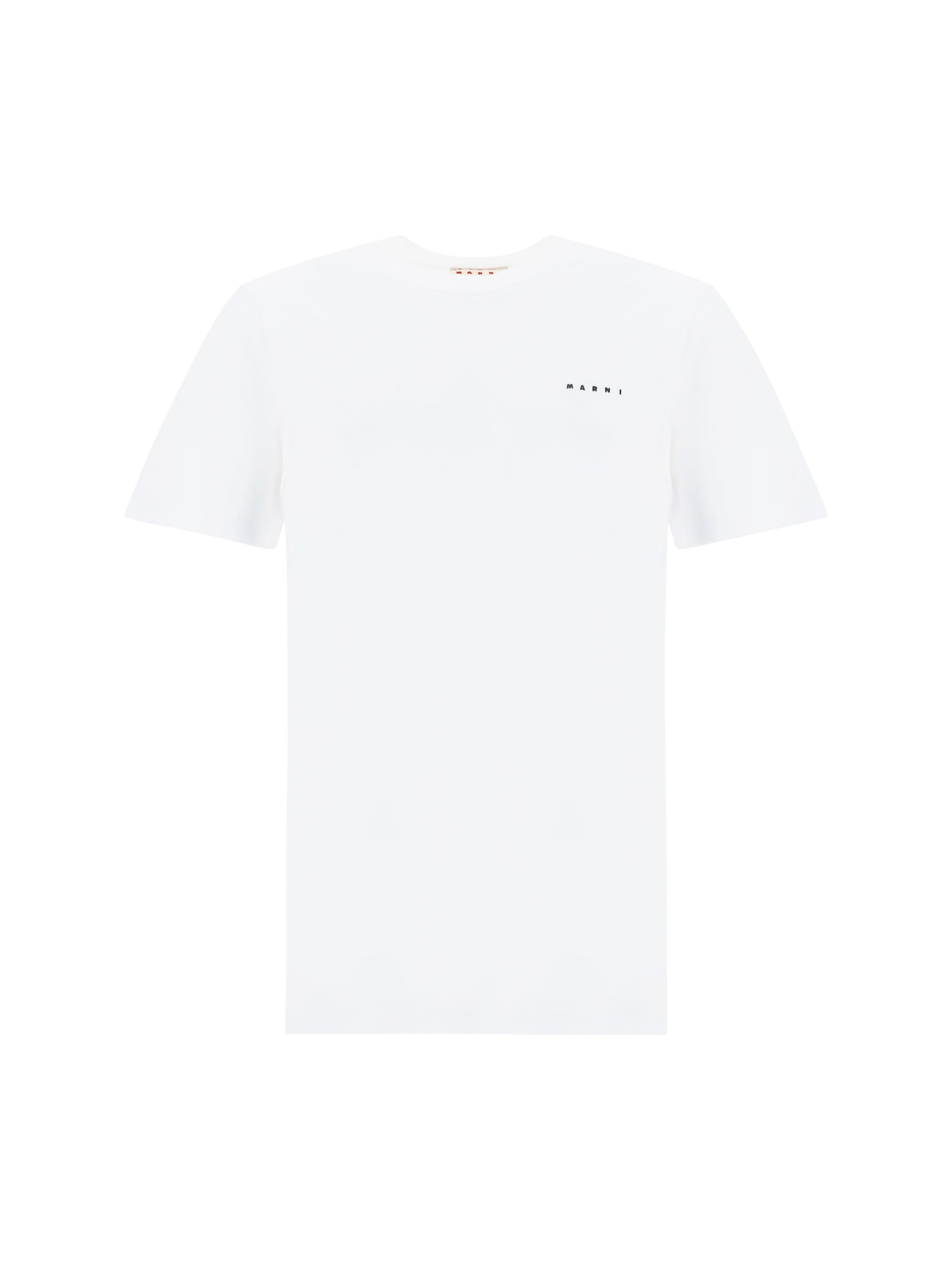 Marni-T-shirt in cotone con logo ricamato-Uomo