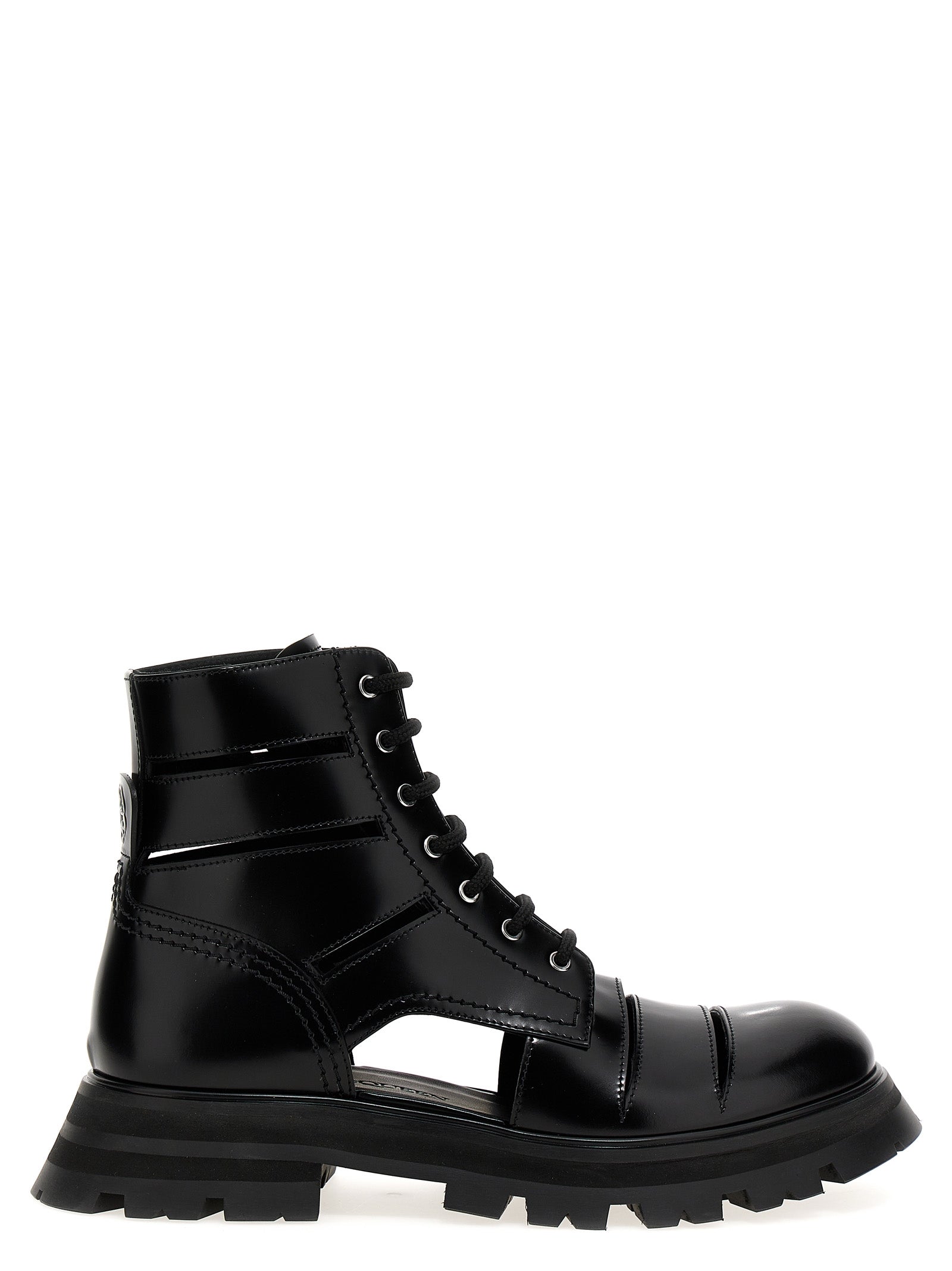 Alexander Mcqueen-Wander Stivali E Stivaletti Nero-Donna