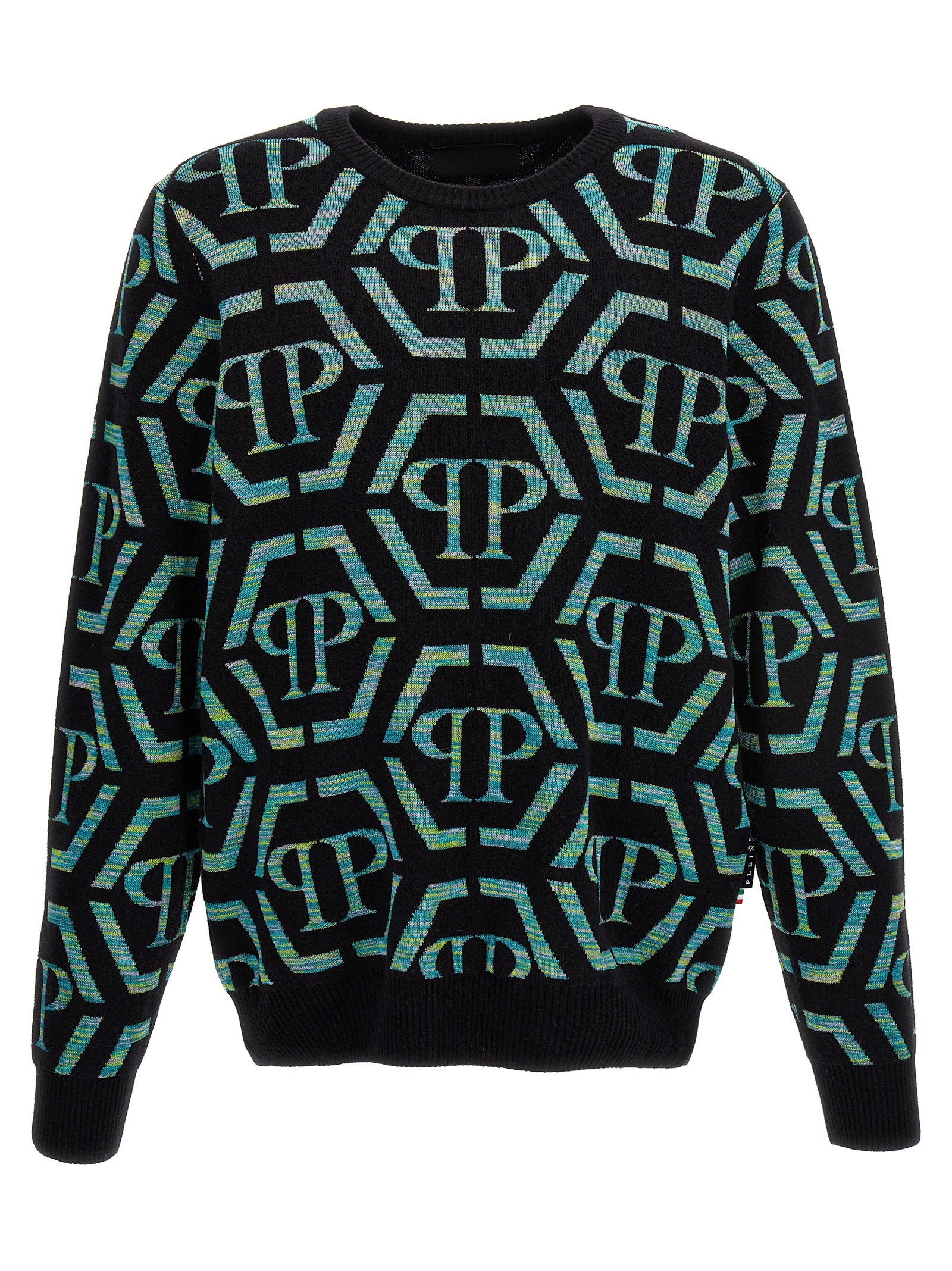 Philipp Plein-Logo Sweater Maglioni Multicolor-Uomo