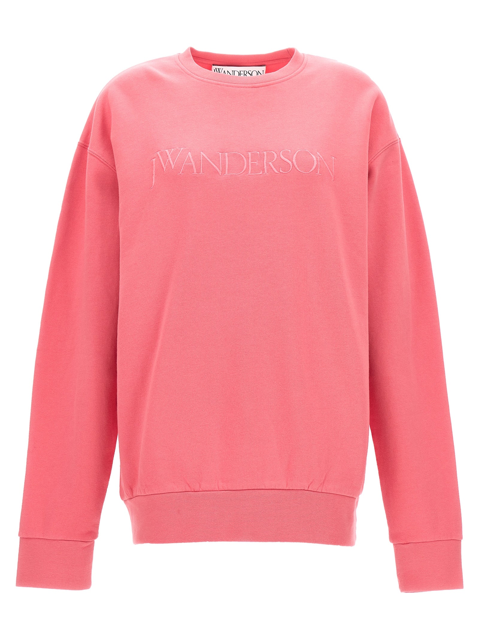 J. W. Anderson-Logo Embroidery Felpe Rosa-Donna