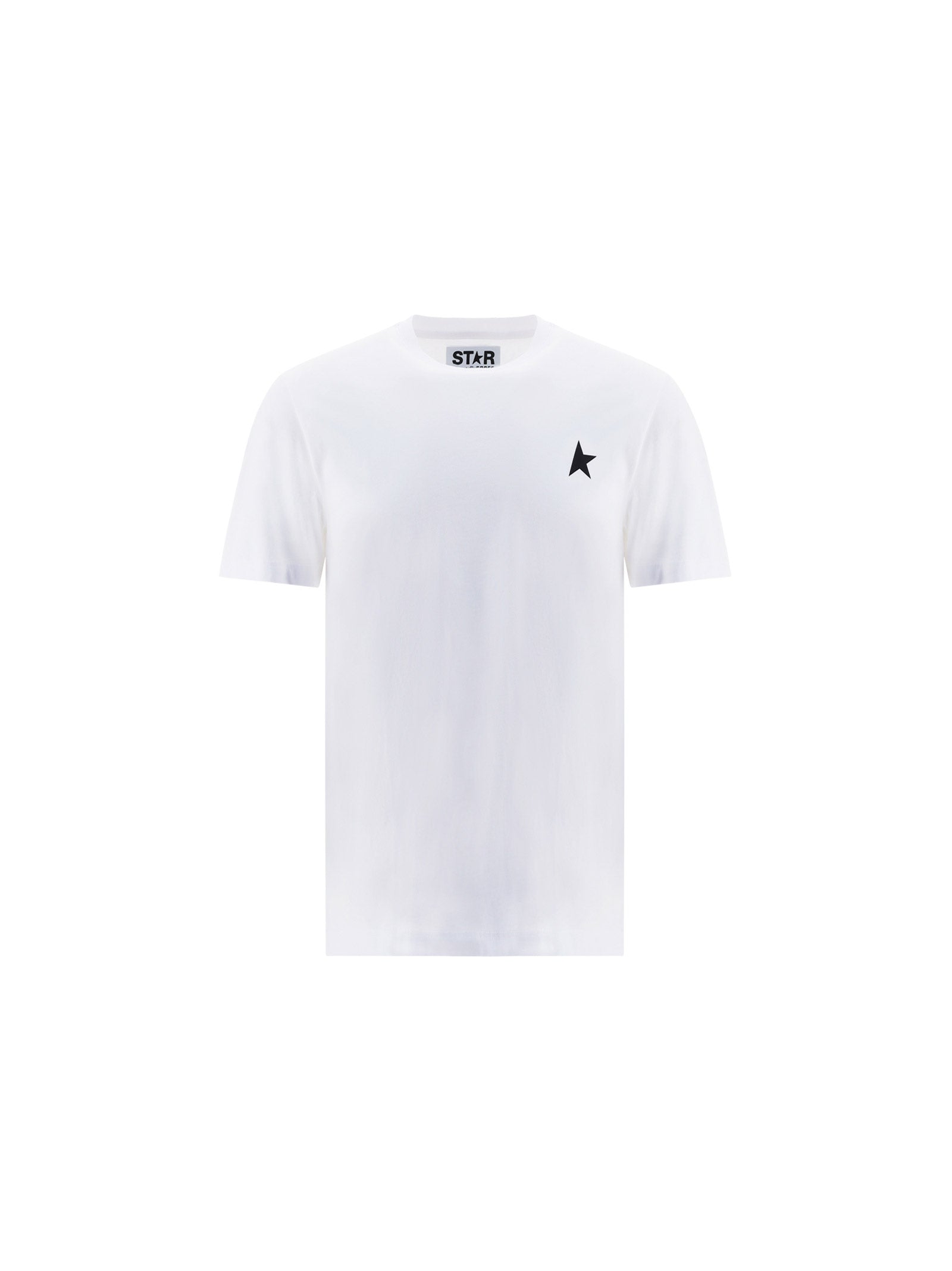 Golden Goose-T-shirt in cotone con stampa Star-Uomo