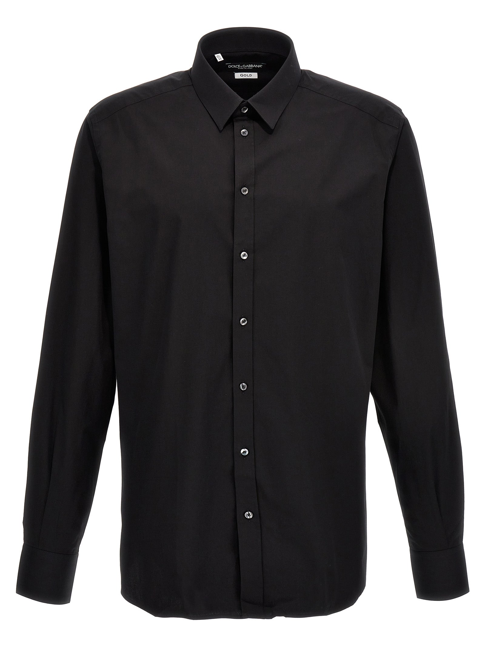 Dolce & Gabbana-Dg Essential Shirt Camicie Nero-Uomo