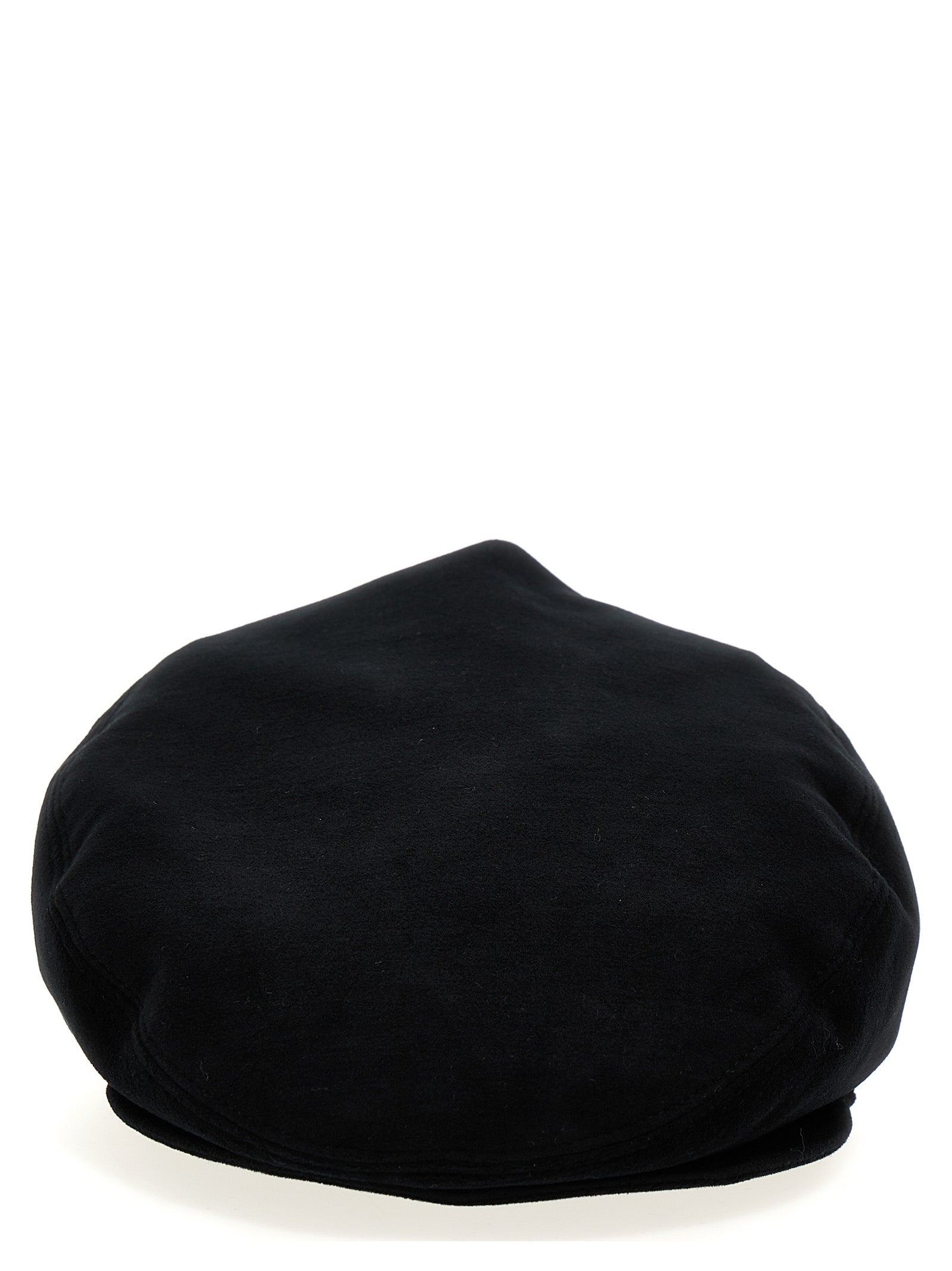 Dolce & Gabbana-Velvet Cap Cappelli Nero-Uomo