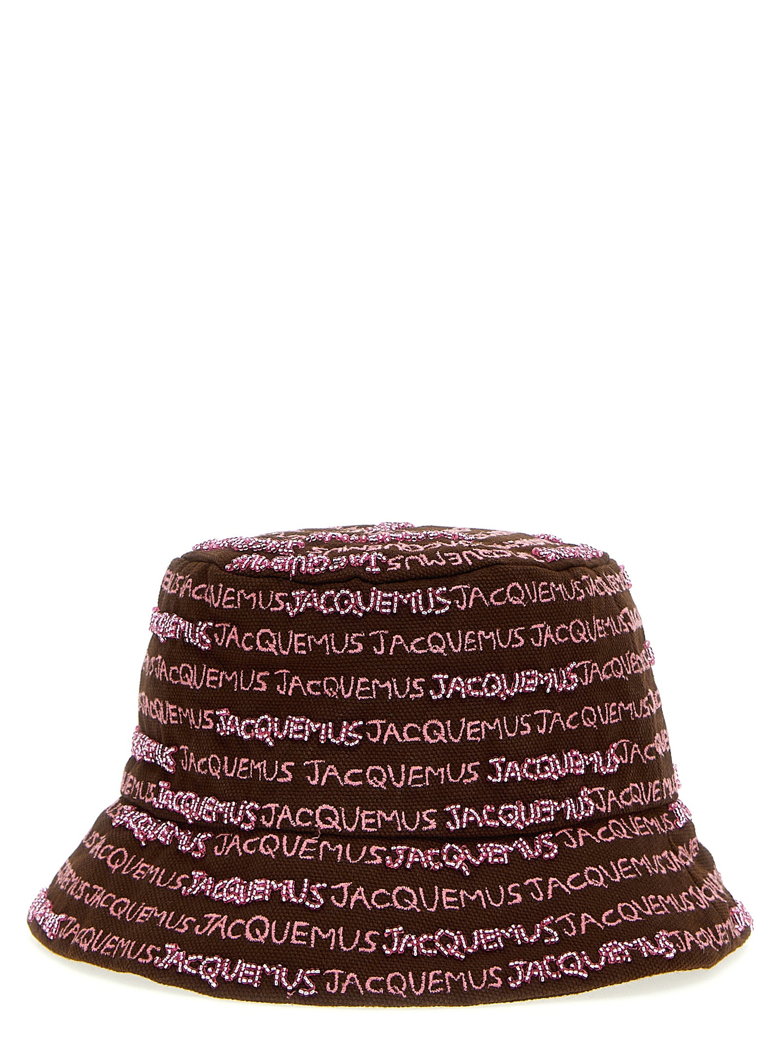 Jacquemus-Le Bob Bordado Cappelli Marrone-Donna