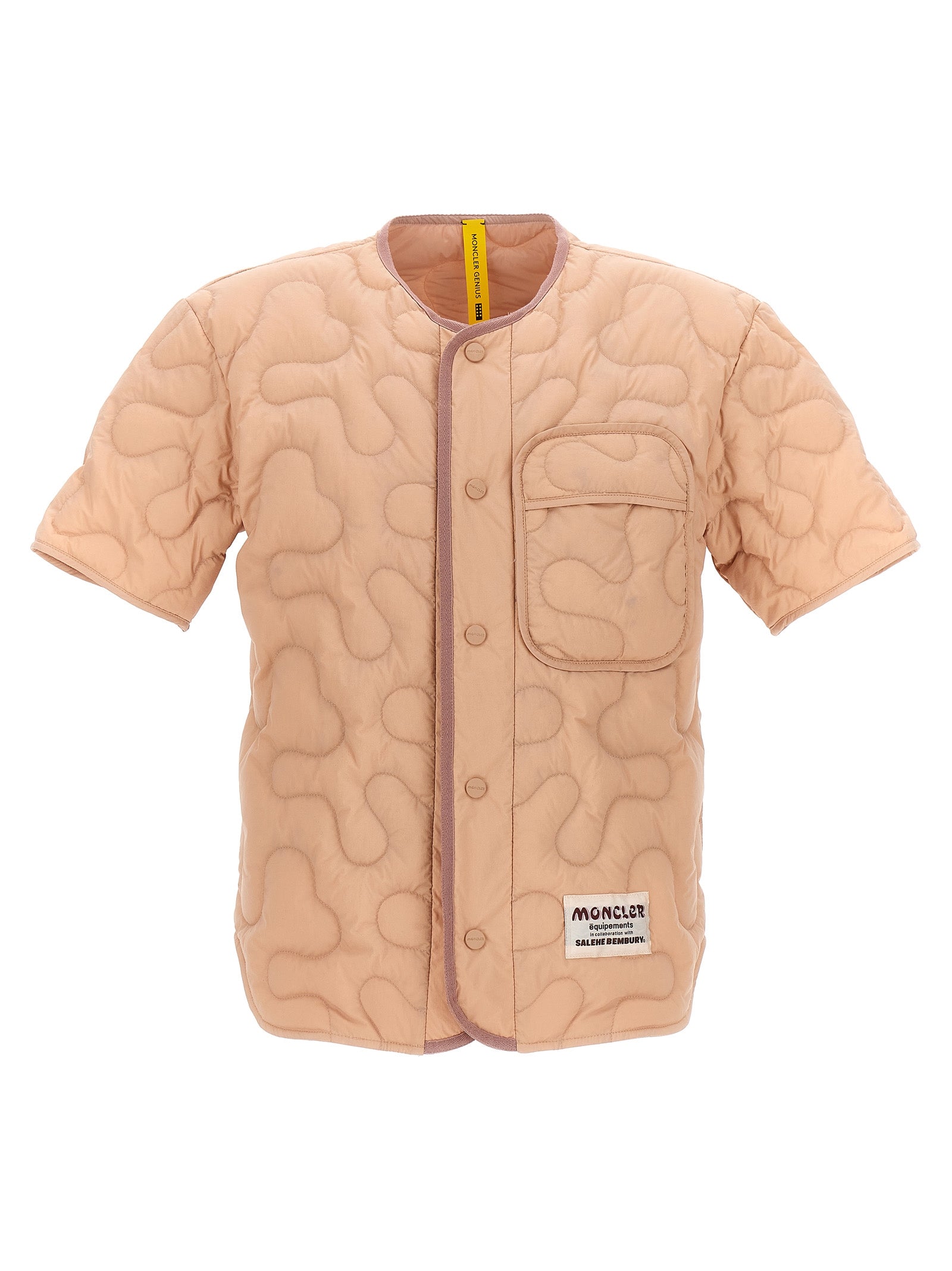 Moncler Genius-Moncler Genius X Salehe Bembury Padded Shirt Camicie Rosa-Uomo