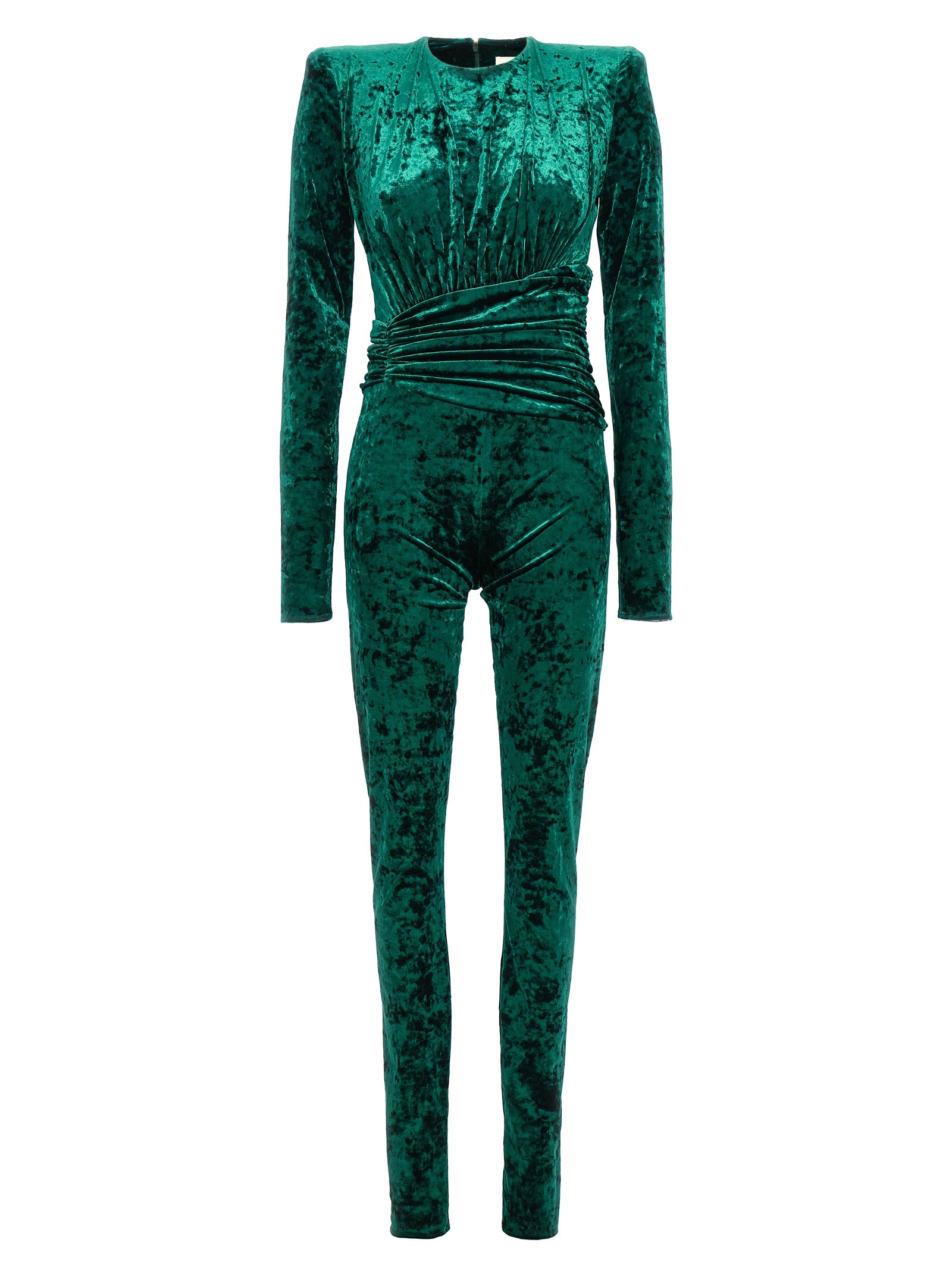 Alexandre Vauthier-Velvet Suit Tute Intere Verde-Donna