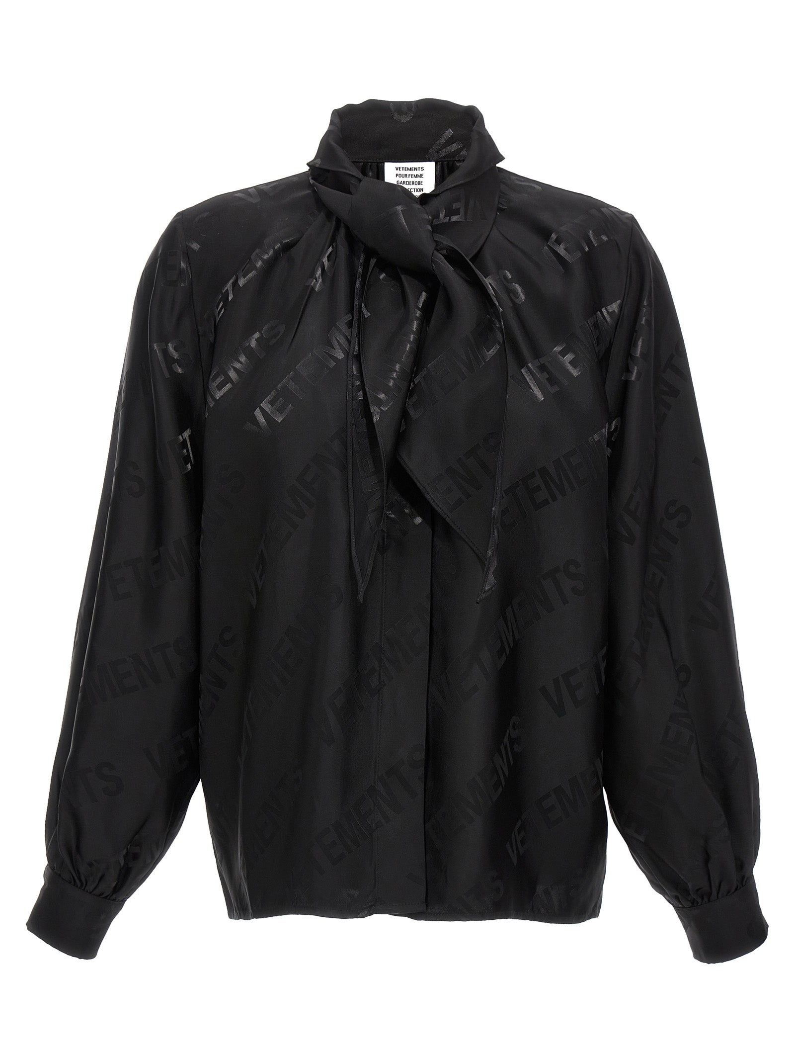 Vetements-Monogram Camicie Nero-Donna