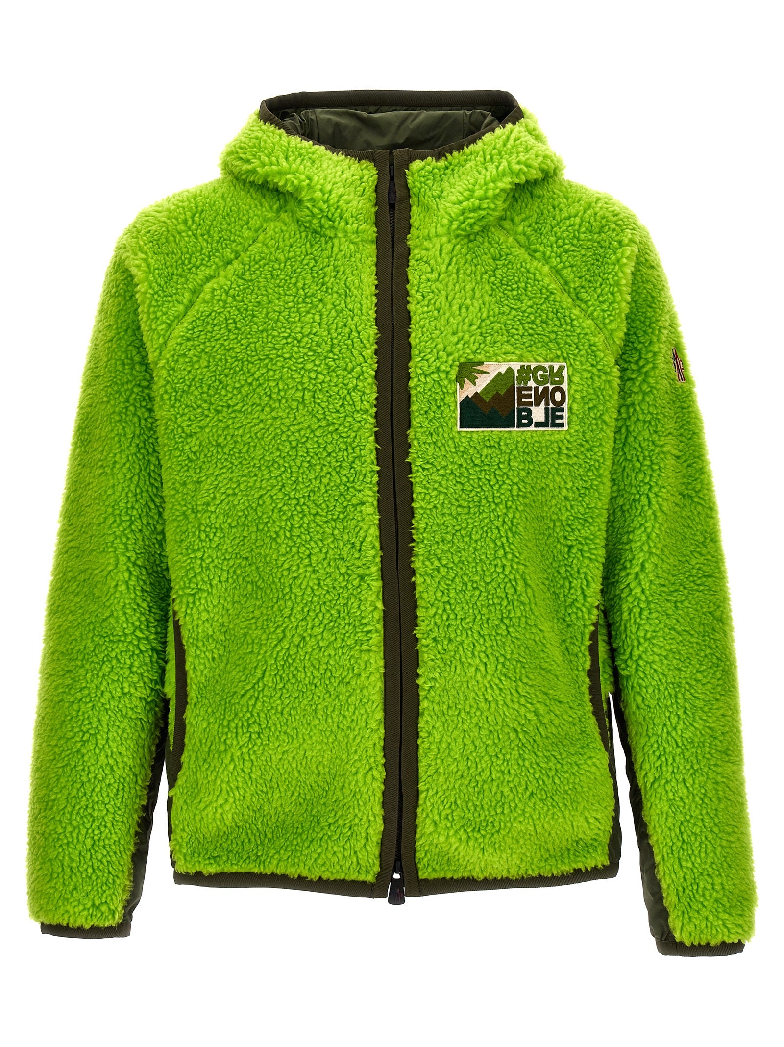 Moncler Grenoble-Taddy Felpe Verde-Uomo