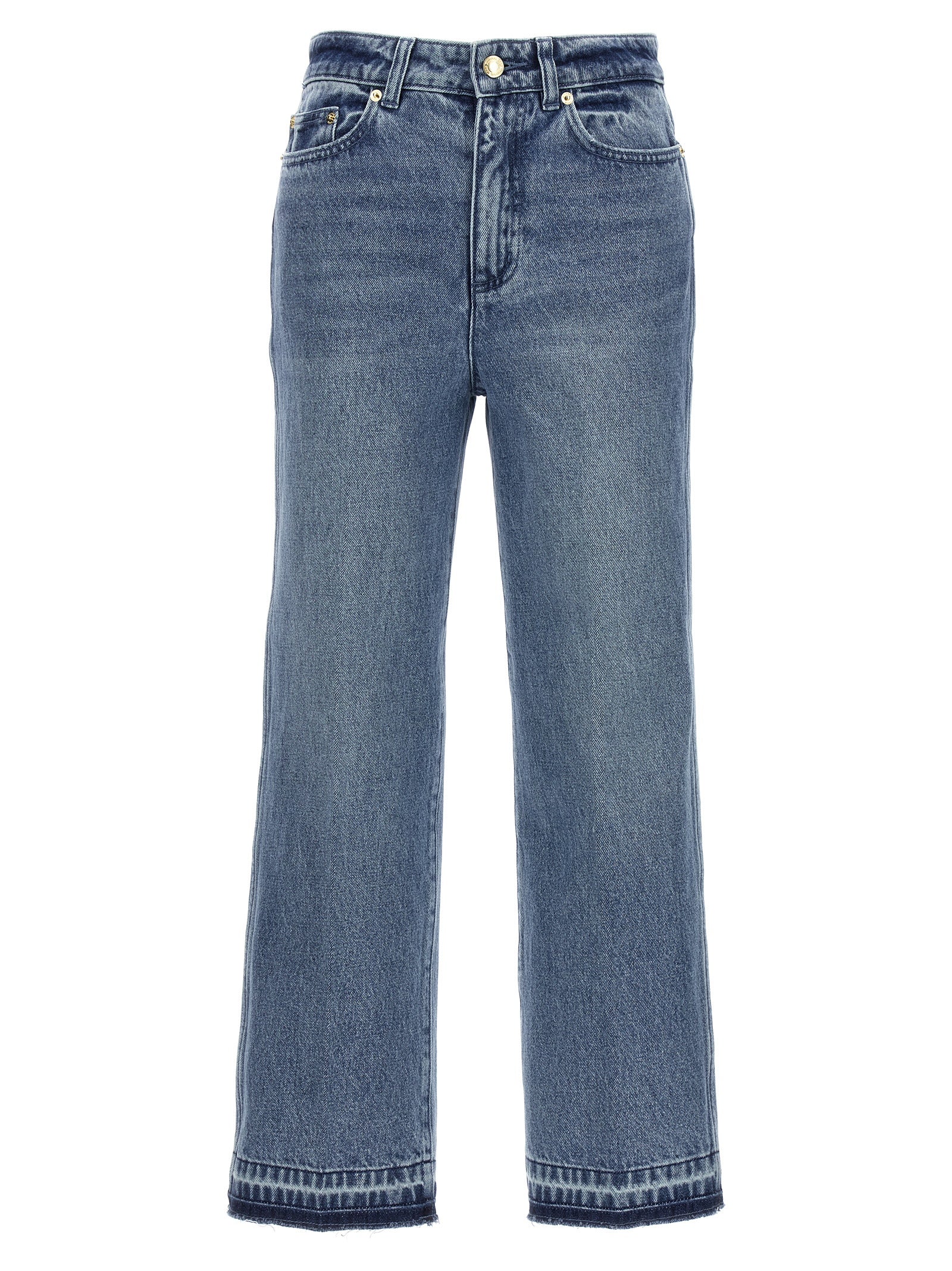 Michael Michael Kors-Crop Flare Jeans Celeste-Donna