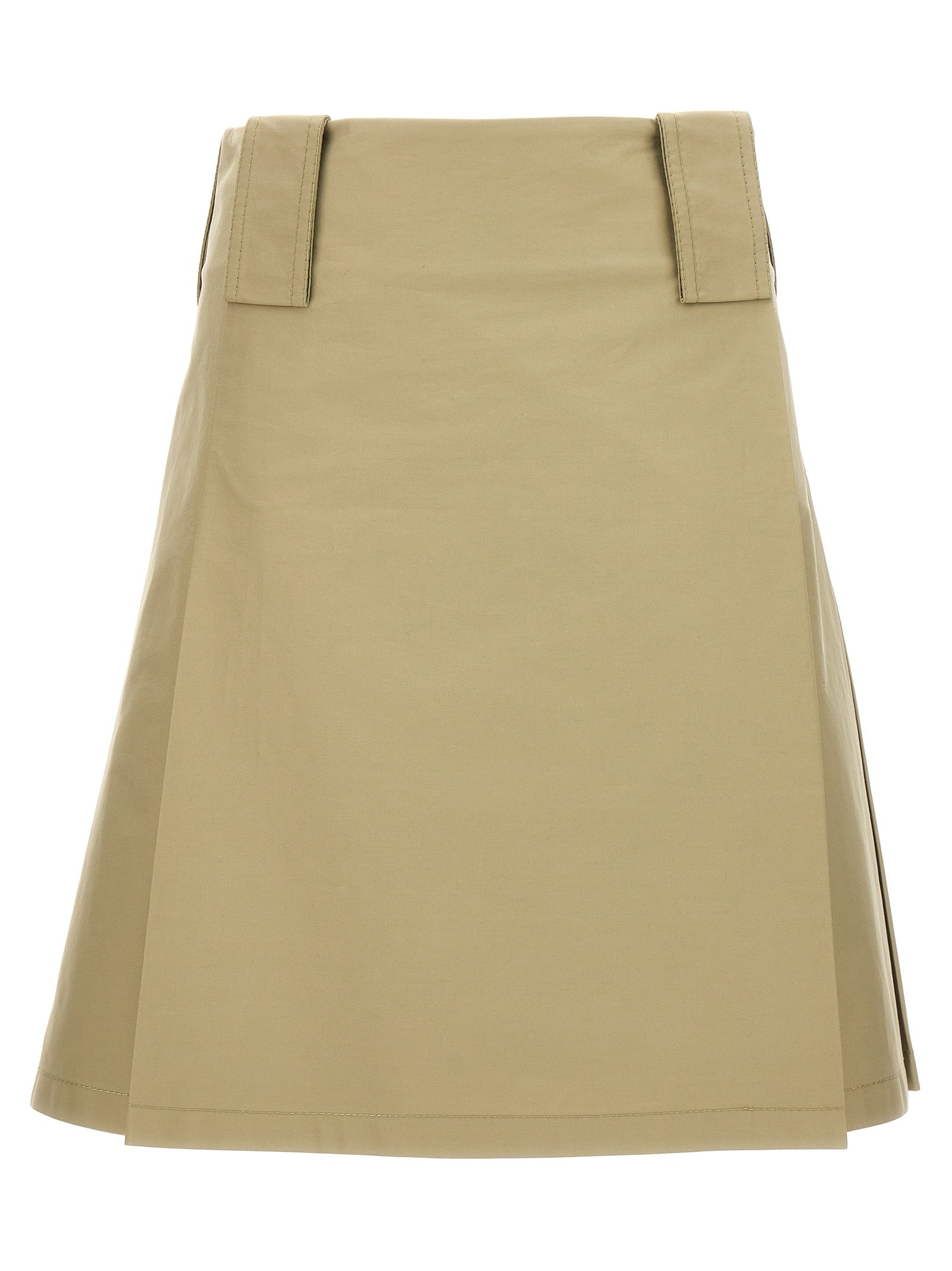 Burberry-Pleated Skirt Gonne Beige-Donna