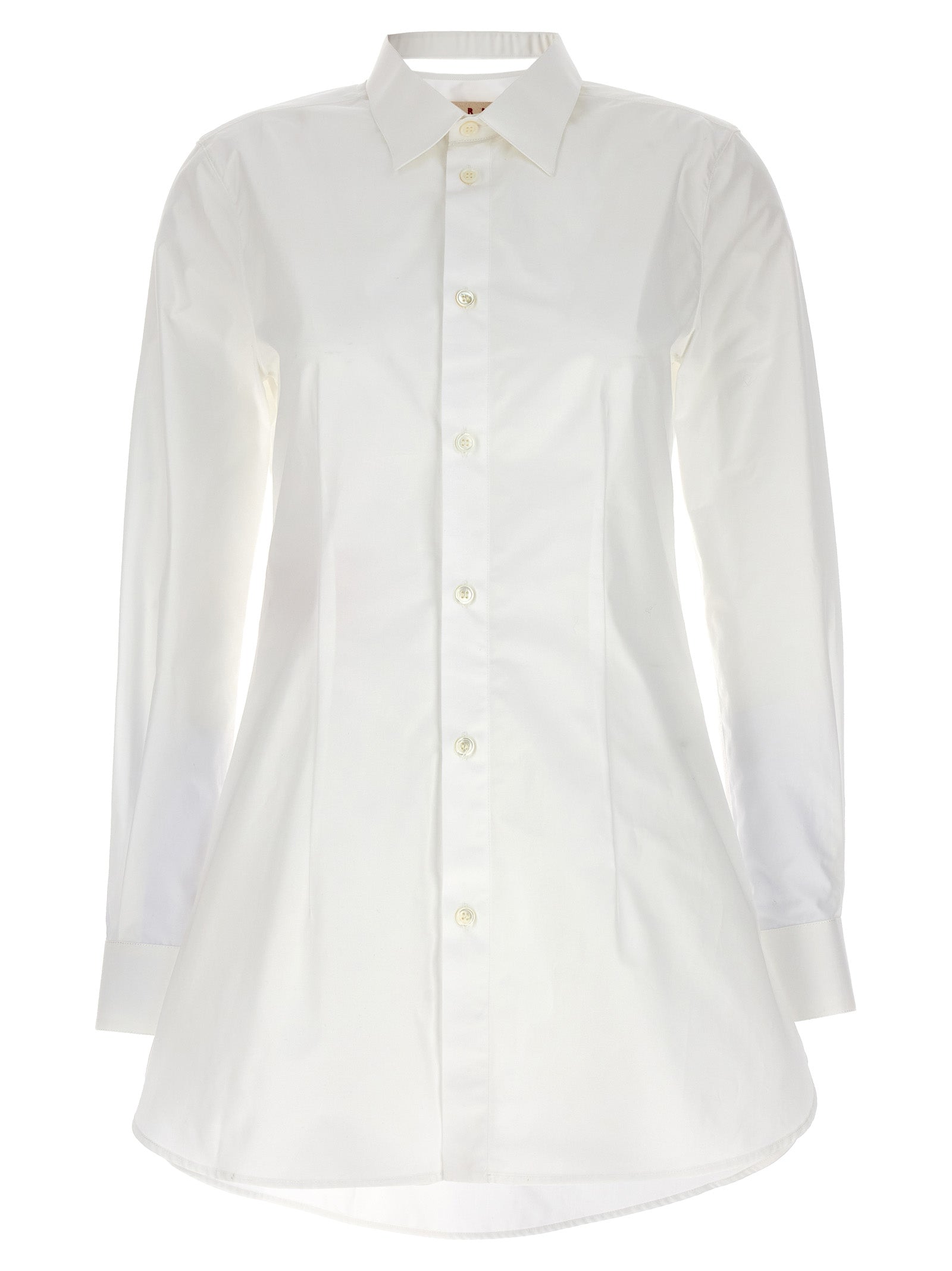 Marni-Cut-Out Collar Shirt Camicie Bianco-Donna