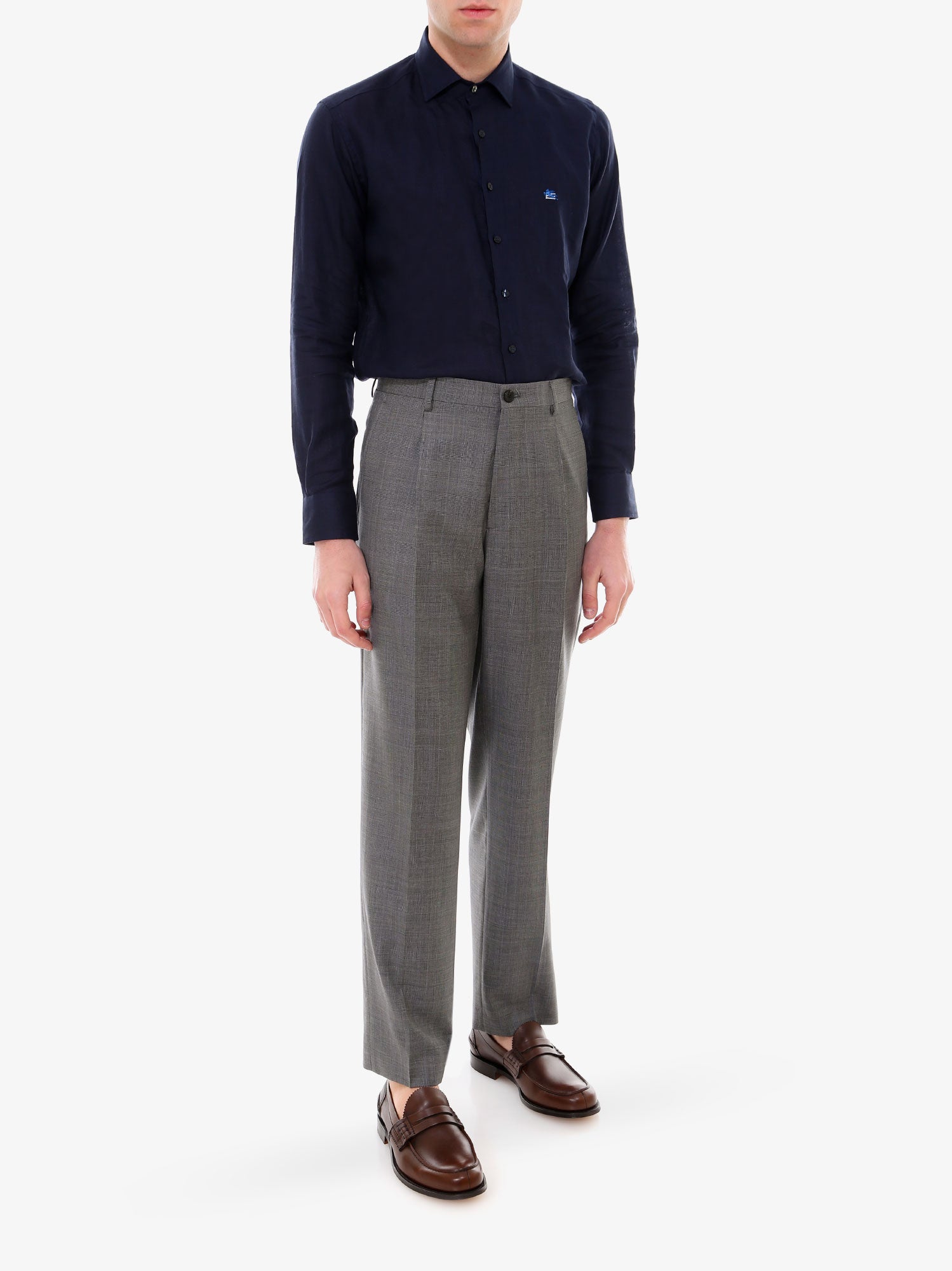 Etro-Pantalone in lana-Uomo