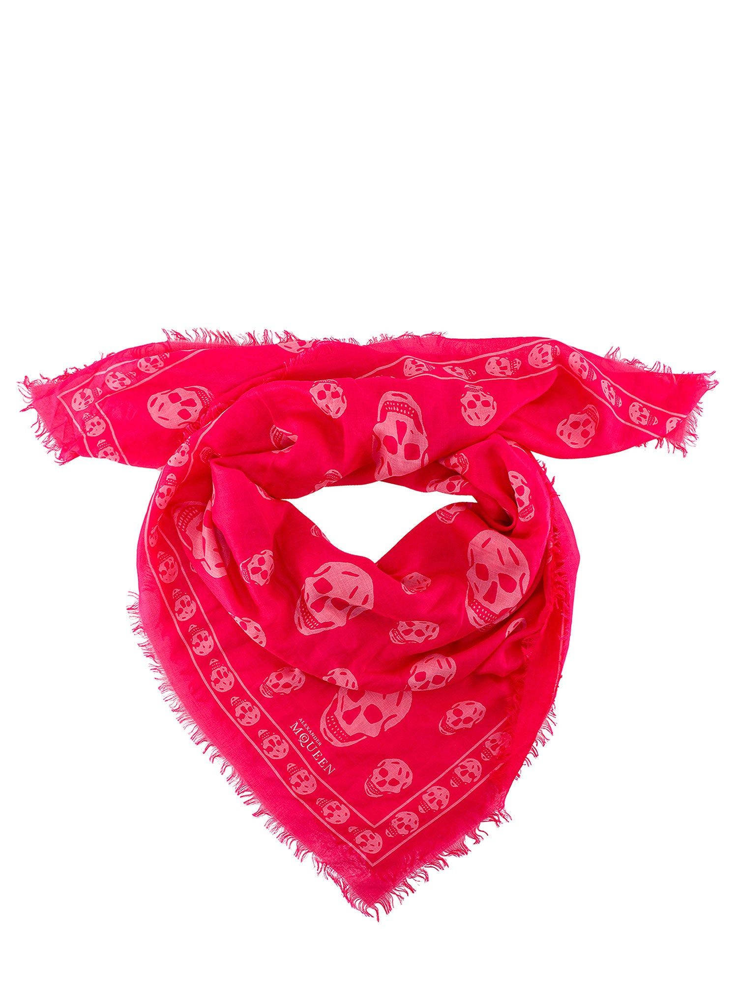 Alexander McQueen-Foulard con iconica stampa skulls-Donna