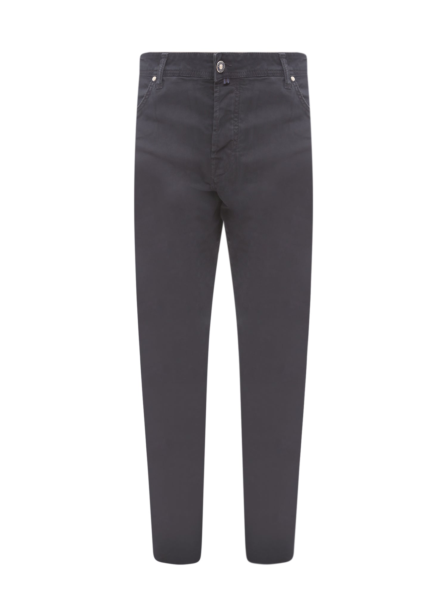 Jacob Cohen-Pantalone regular slim fit in cotone con patch posteriore in cavallino-Uomo