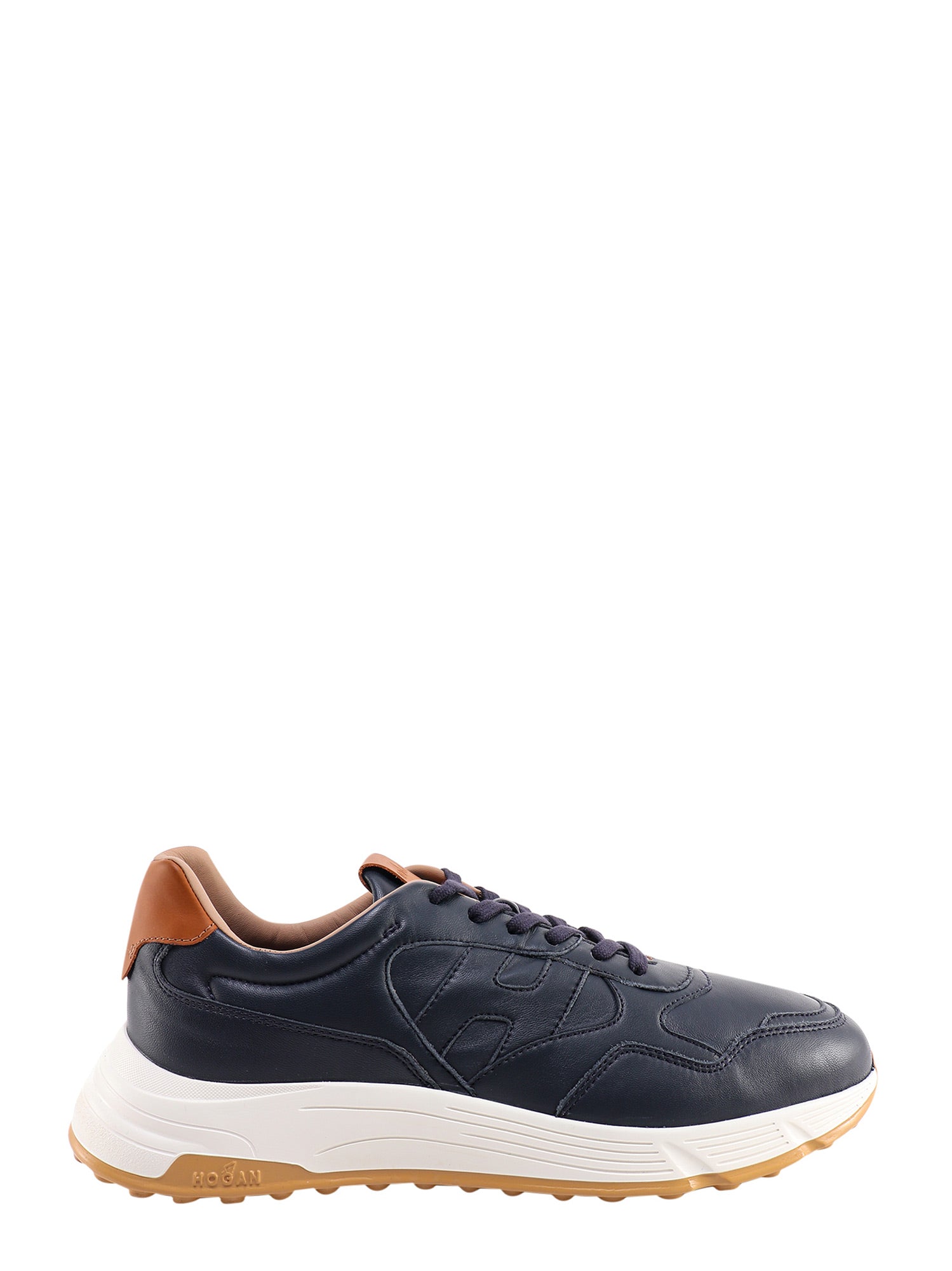 Hogan-Sneakers in pelle con logo impunturato-Uomo