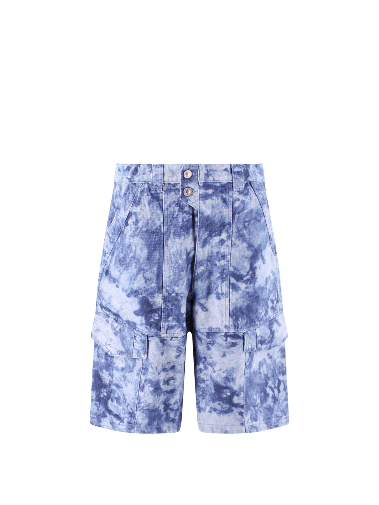 Isabel Marant-Bermuda in cotone con effetto tie dye-Uomo