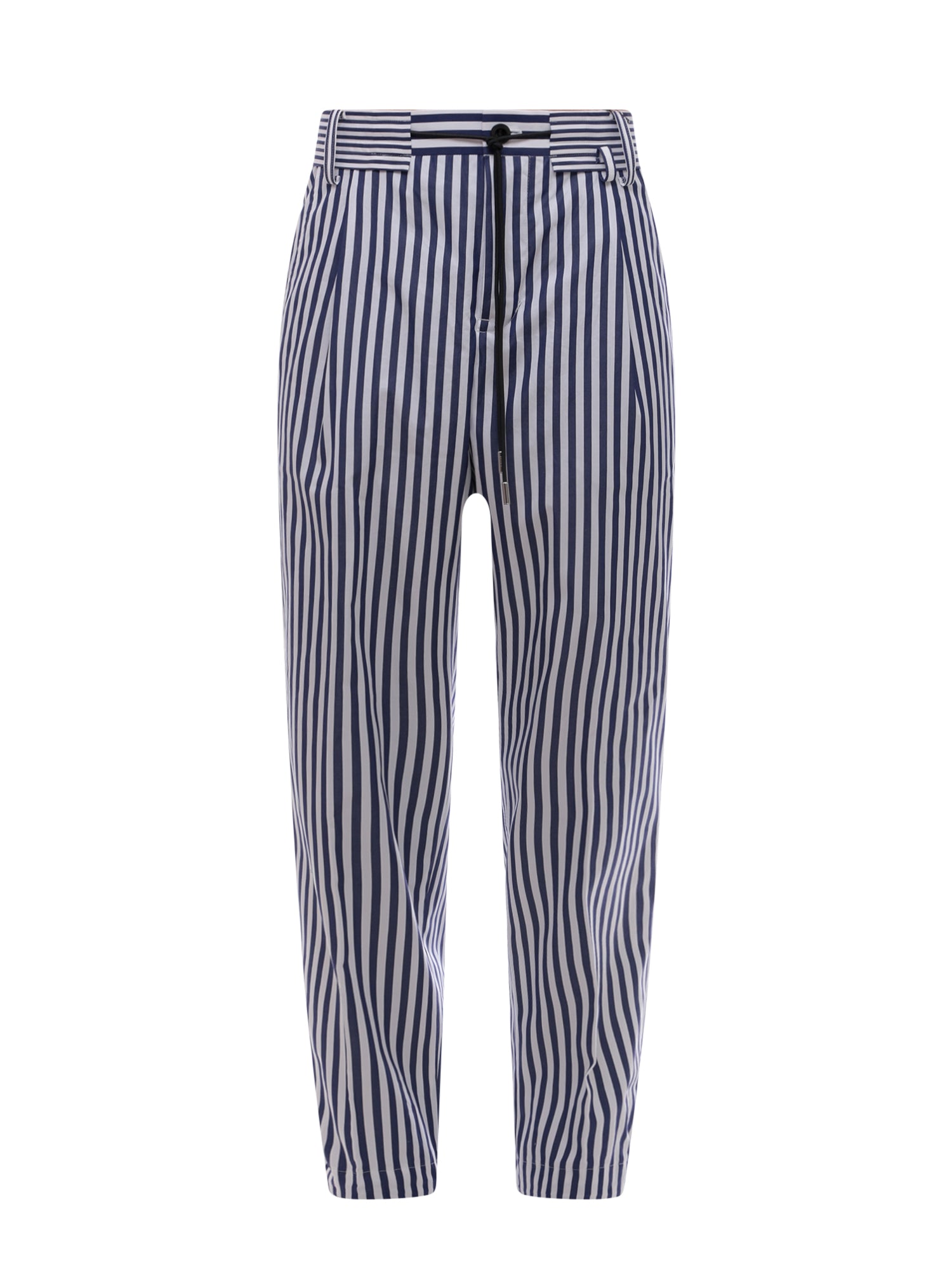 Sacai-Pantalone a righe in cotone-Uomo