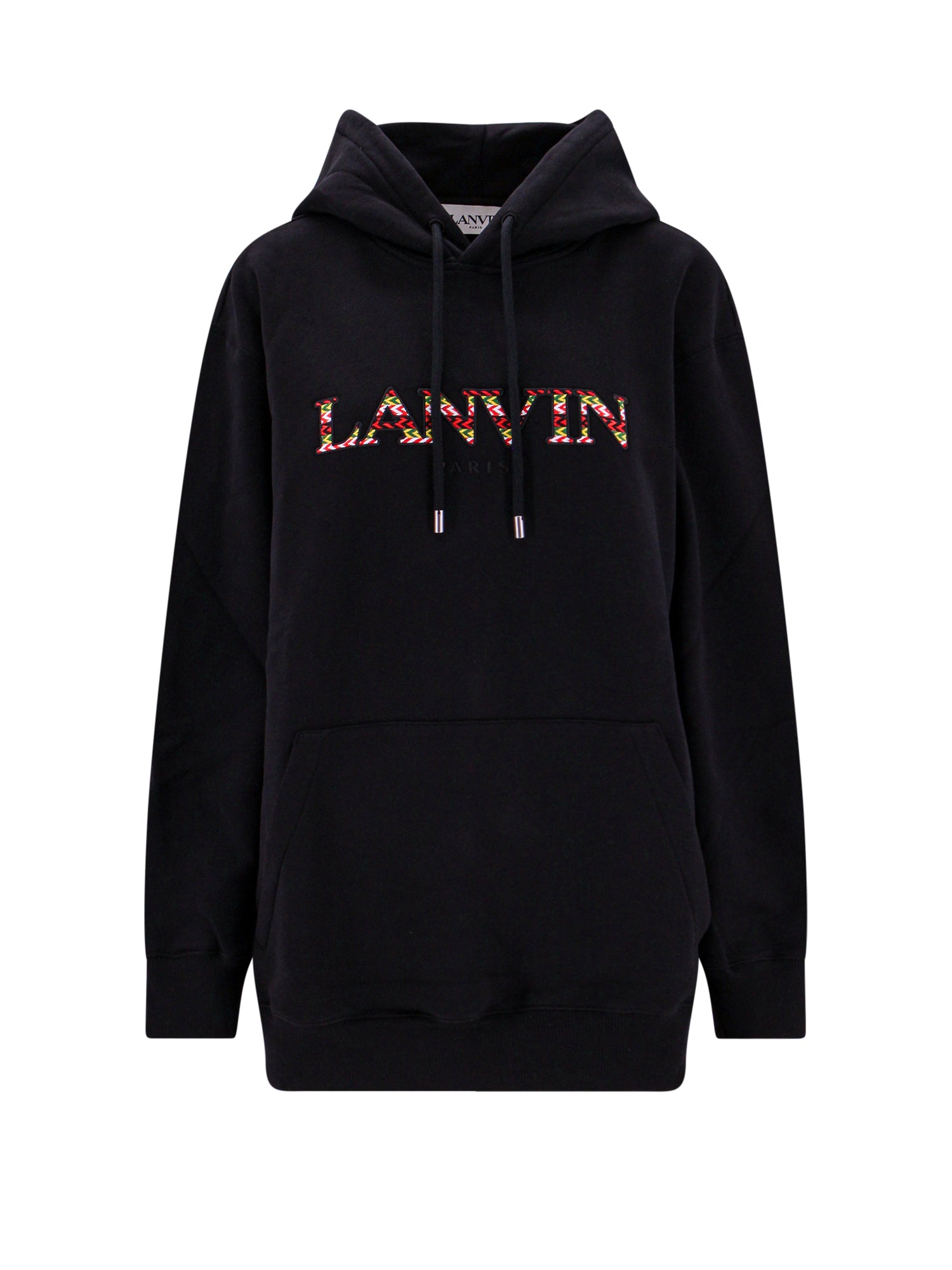 Lanvin-Felpa in cotone con ricamo Curb Lanvin Logo-Donna