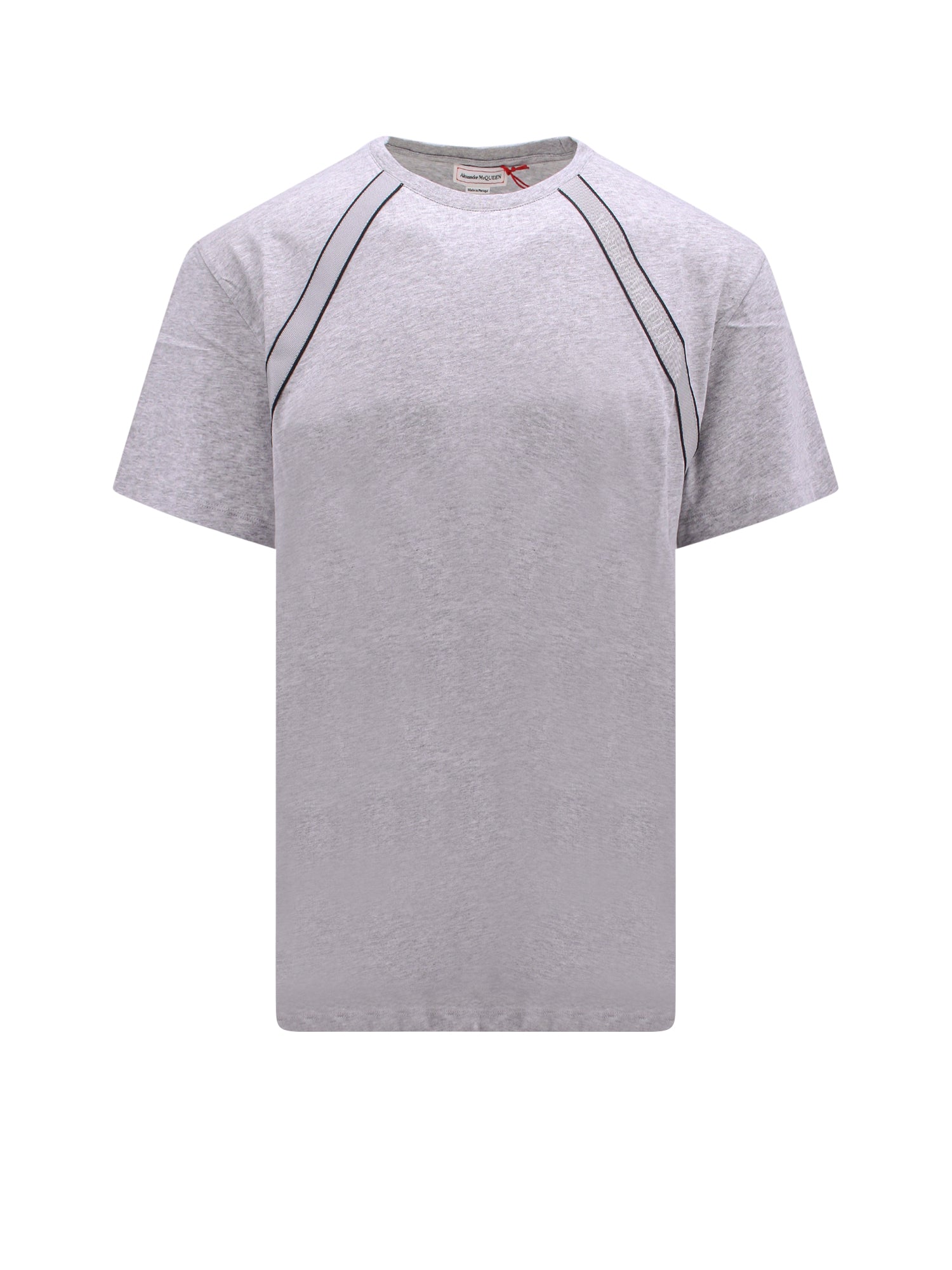 Alexander McQueen-T-shirt in cotone organico con dettaglio logo-Uomo