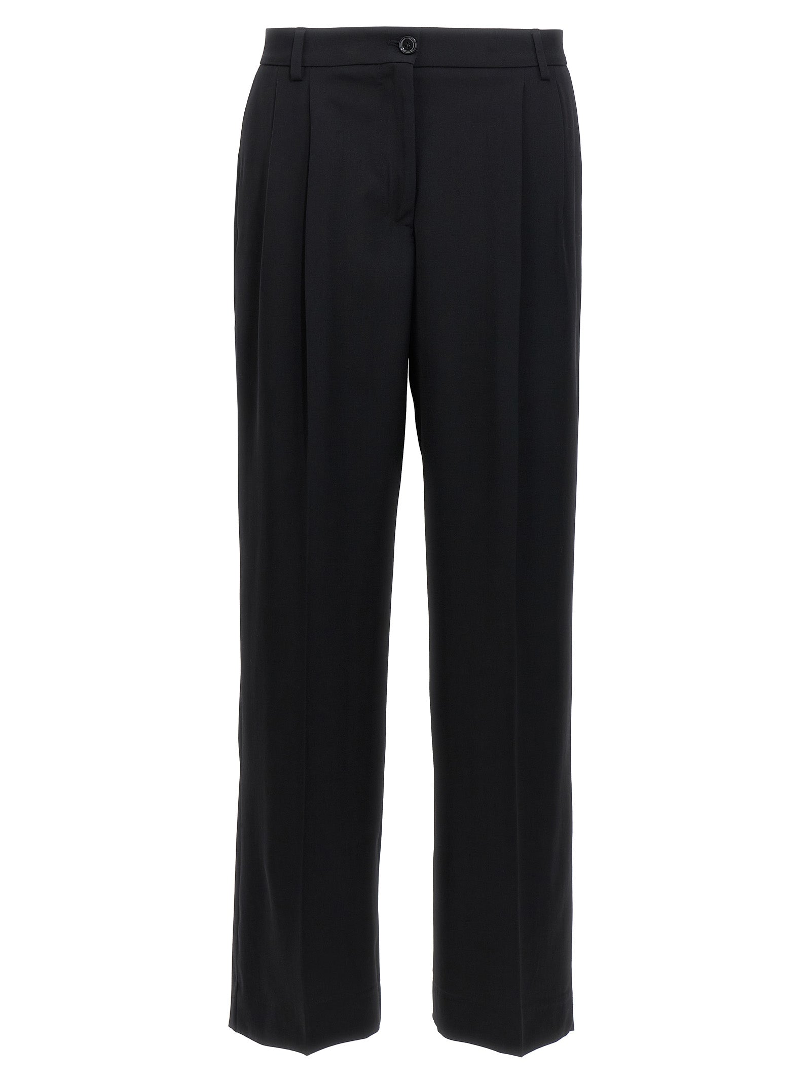 Dolce & Gabbana-Flared Pantaloni Nero-Donna