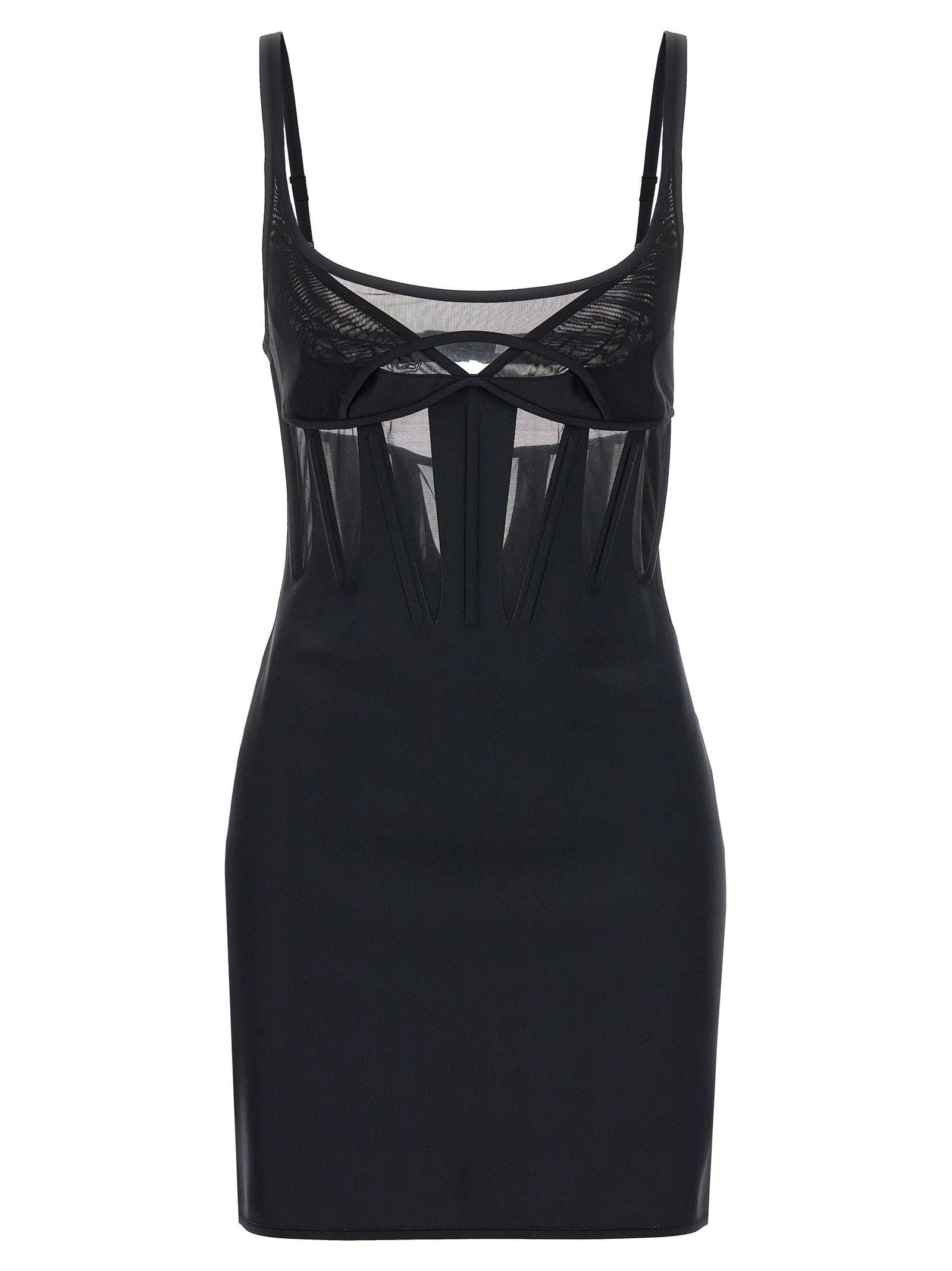 Mugler-Corset Abiti Nero-Donna