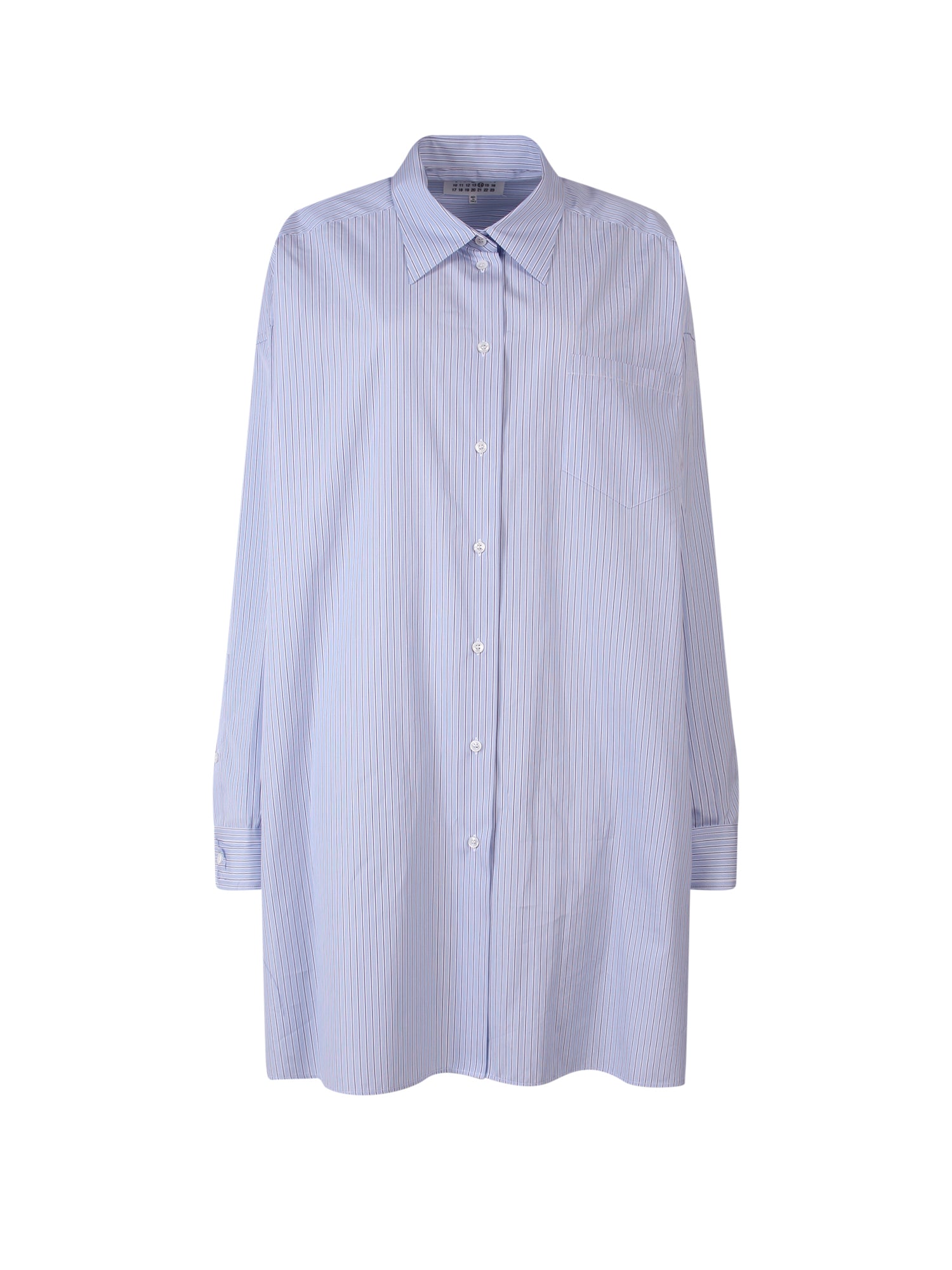 Maison Margiela-Camicia Oversize in cotone a righe-Donna