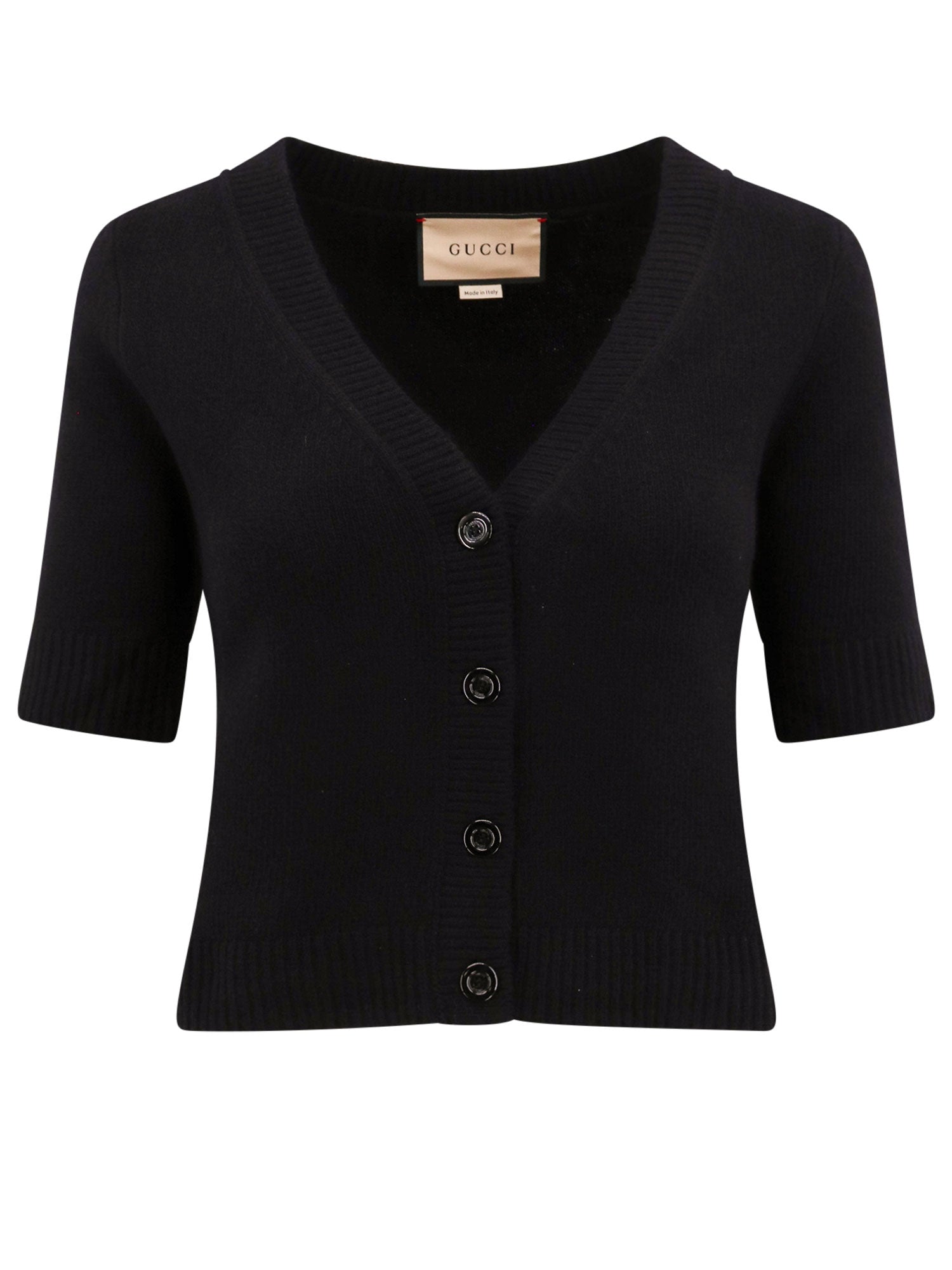 Gucci-Cardigan in lana e cashmere con intarsio GUCCI-Donna