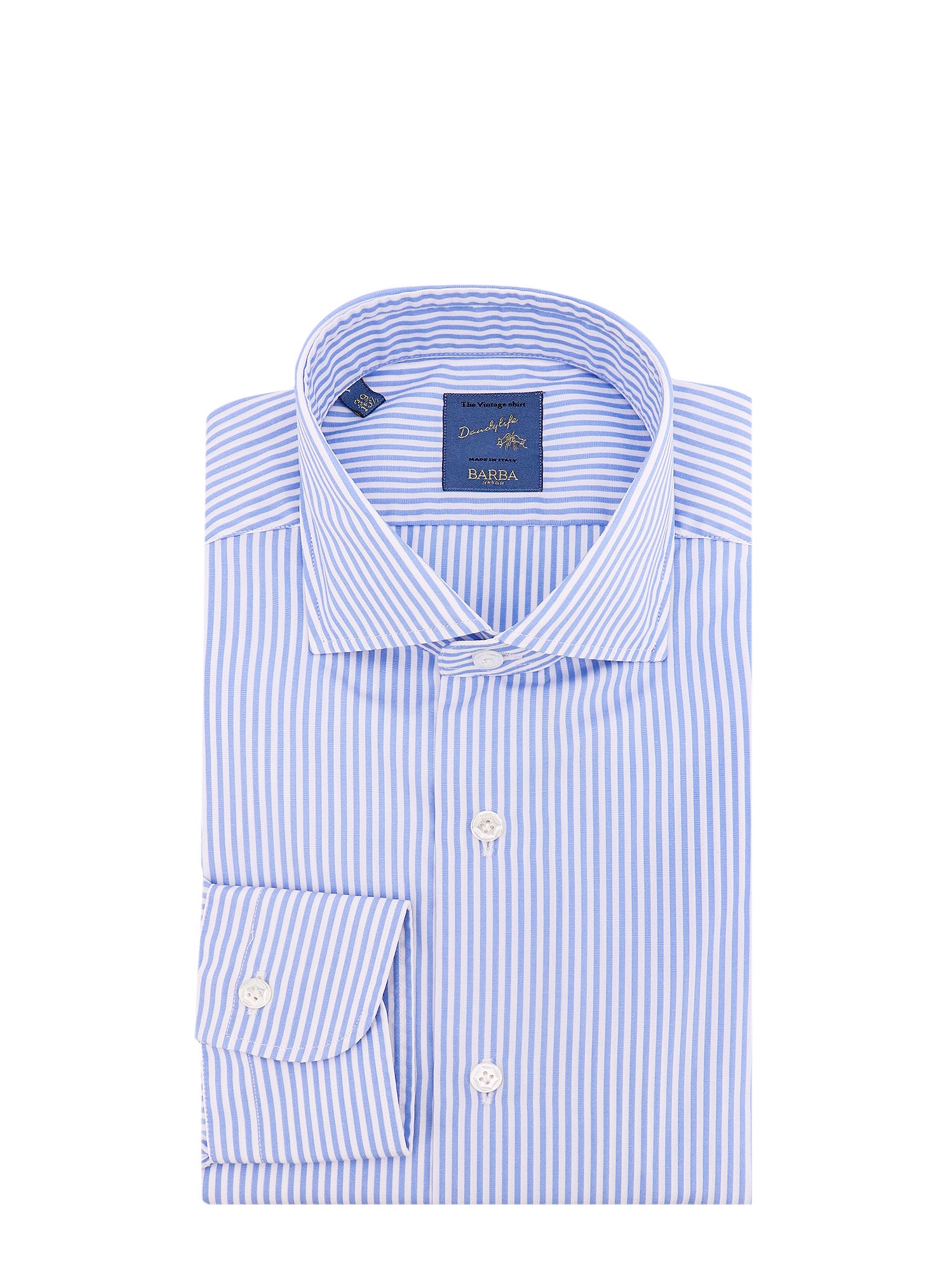 Barba Napoli-Camicia DandyLife in cotone a righe-Uomo