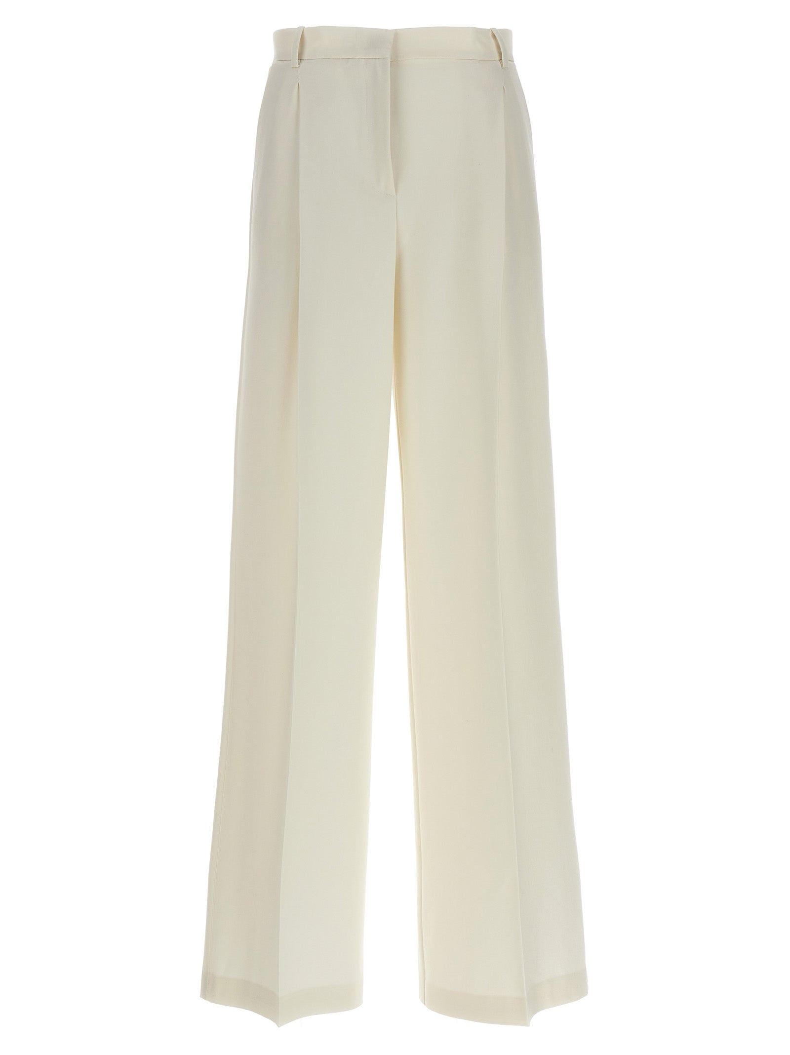 Pinko-Elastic Pantaloni Bianco-Donna