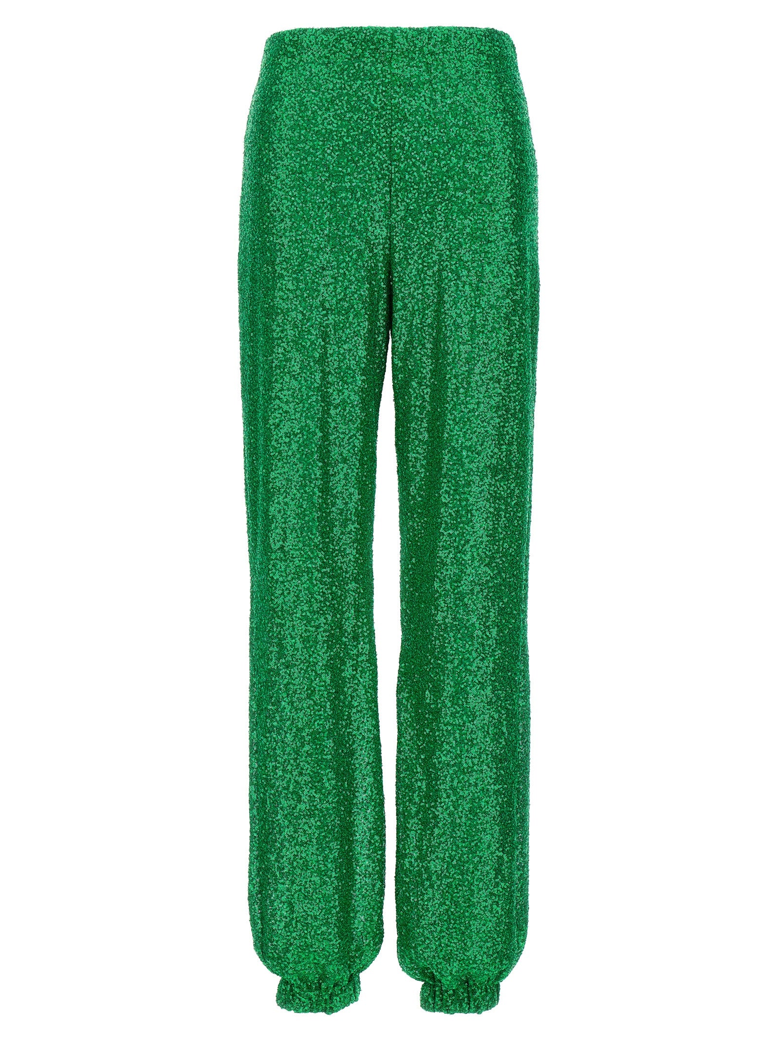 Le Twins-Viola Pantaloni Verde-Donna