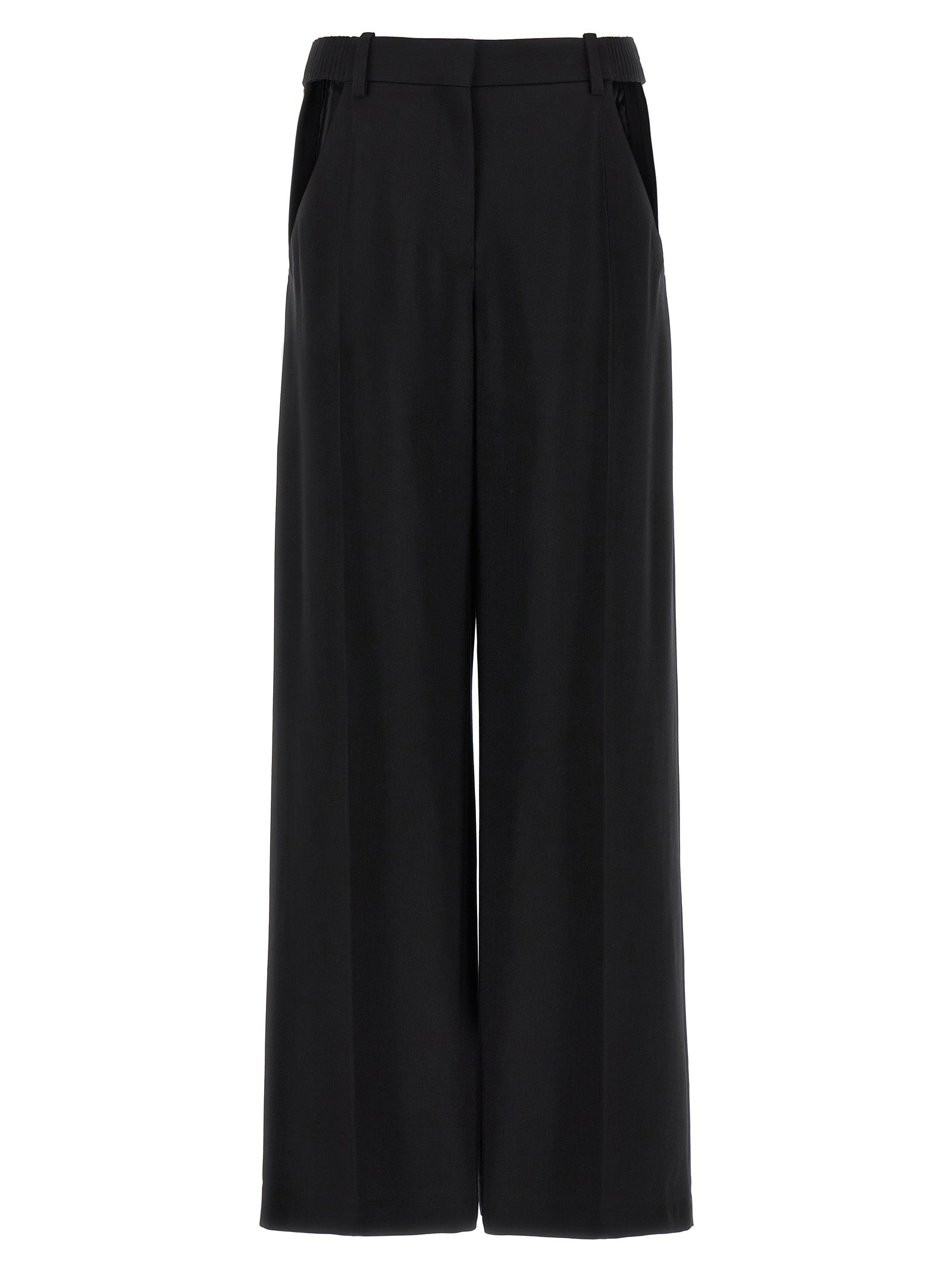 Mugler-Cut-Out Pantaloni Nero-Donna