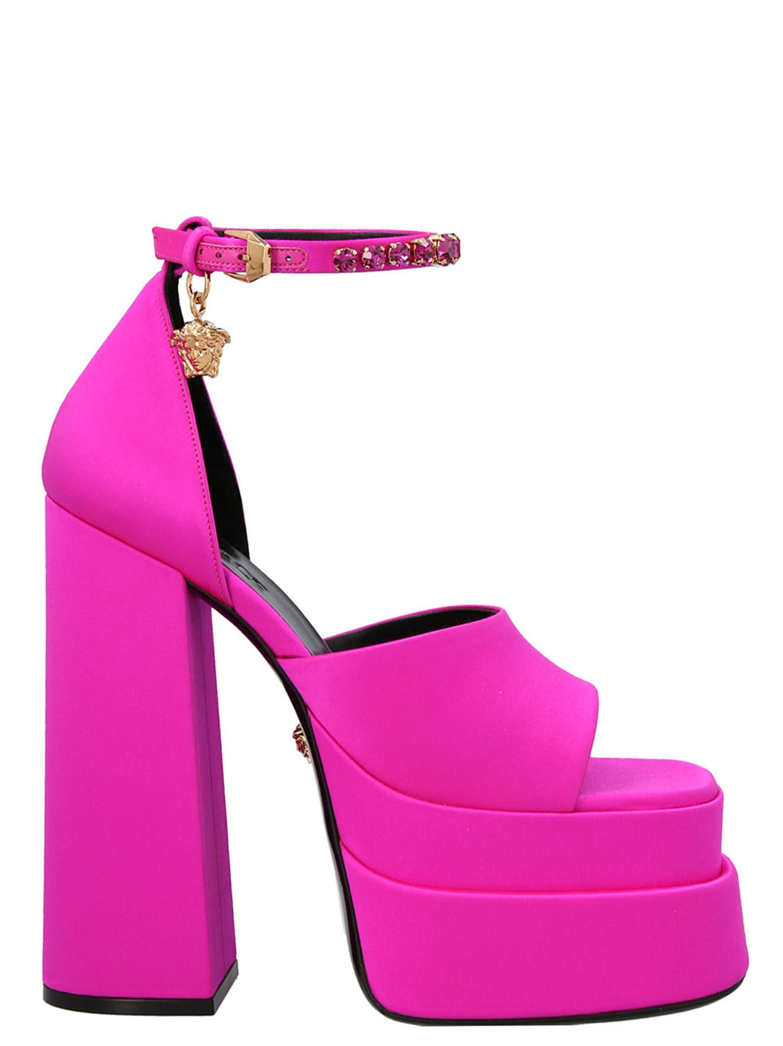 Versace-Medusa Aevitas Sandali Fucsia-Donna