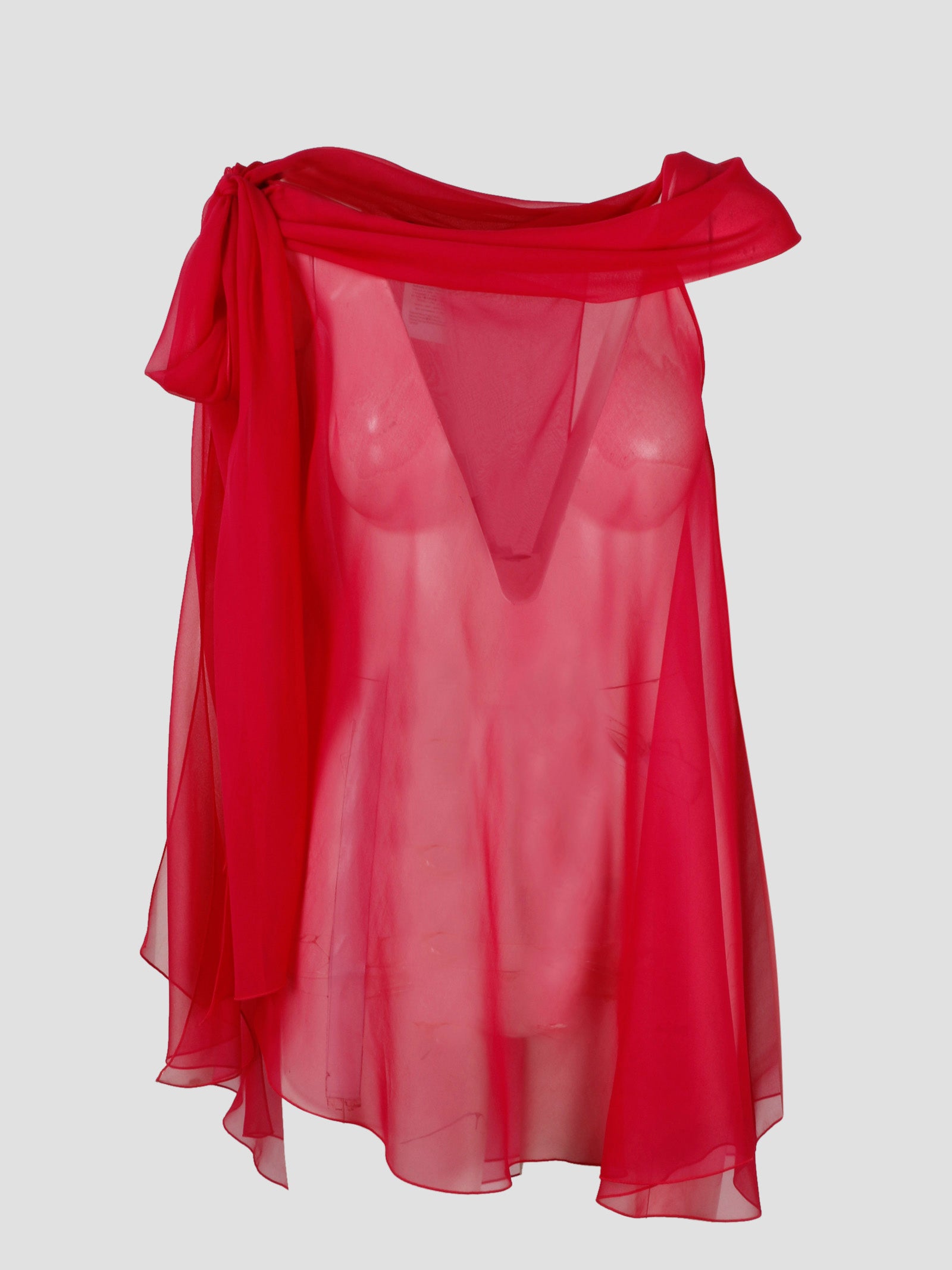 Alberta Ferretti-Silk chiffon blouse-Donna