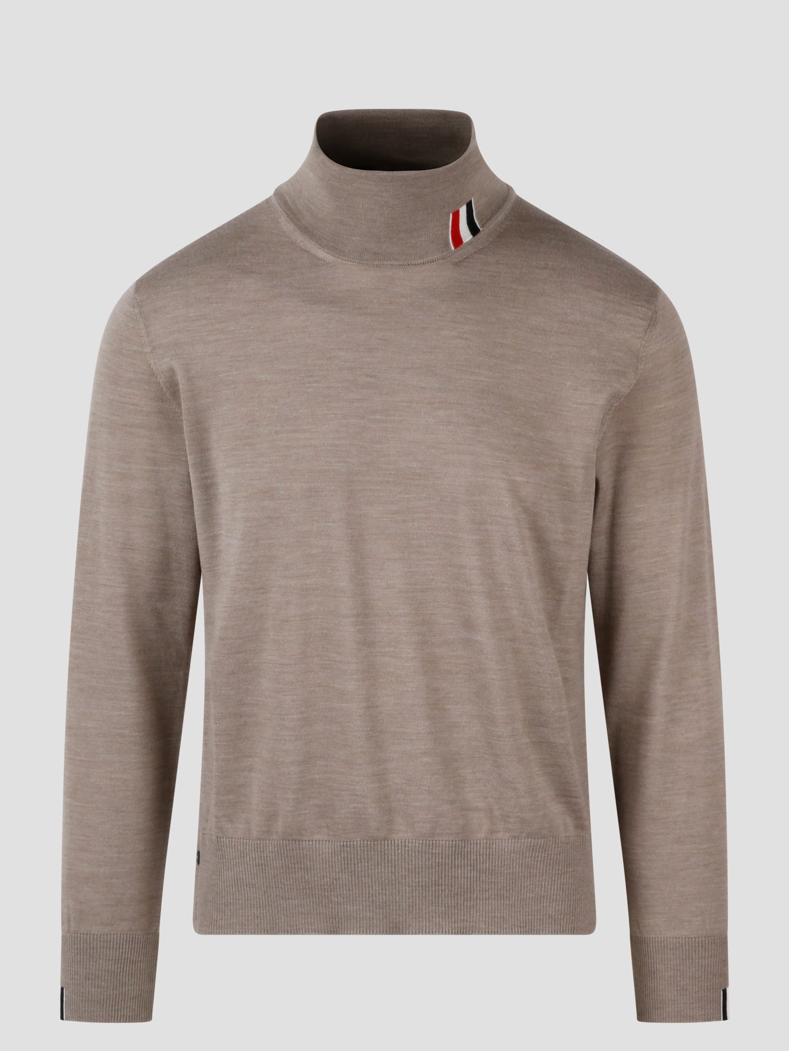 Thom Browne-Rwb stripe intarsia turtleneck pullover-Uomo