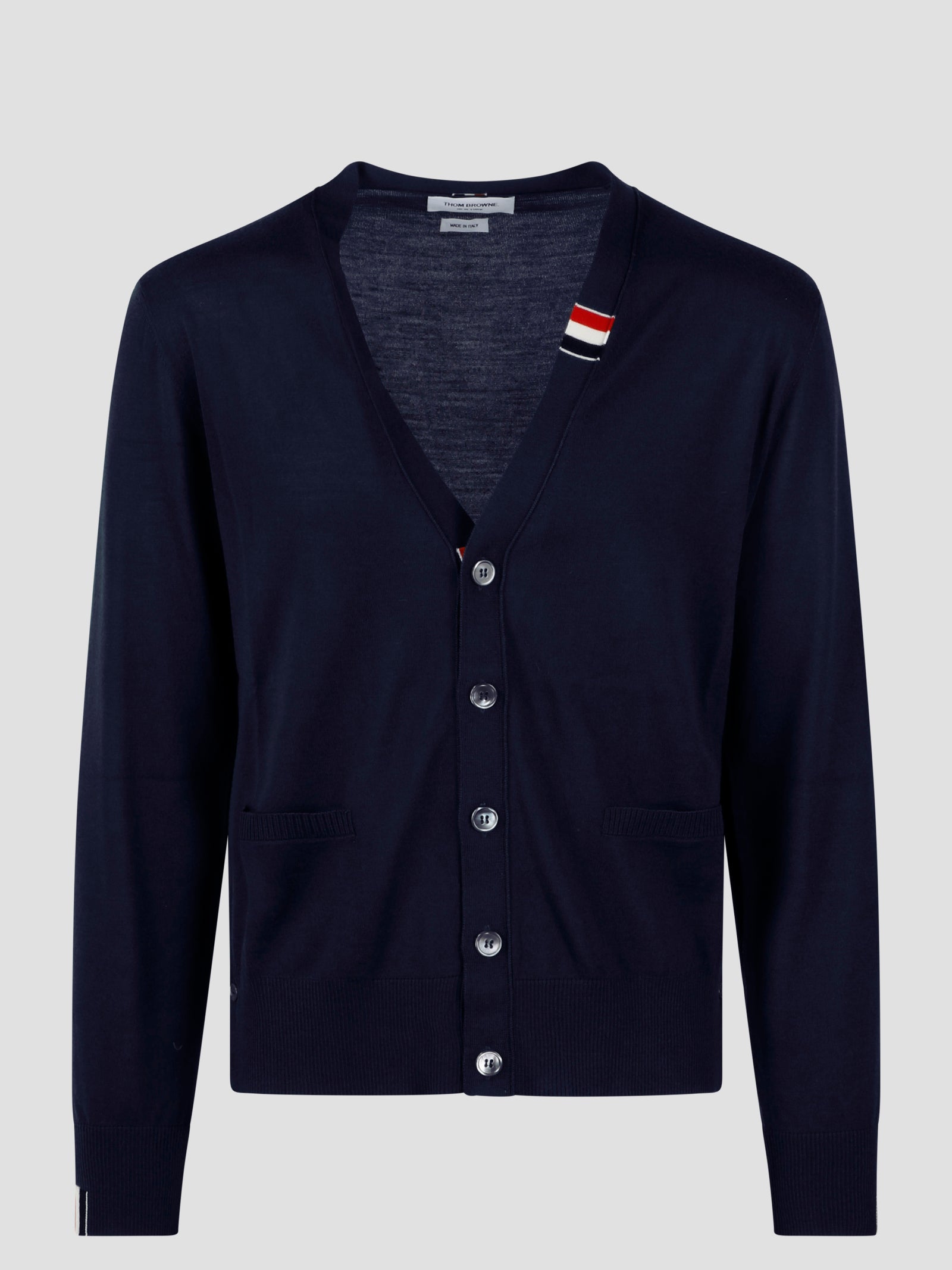 Thom Browne-Cardigan con scollo a V-Uomo