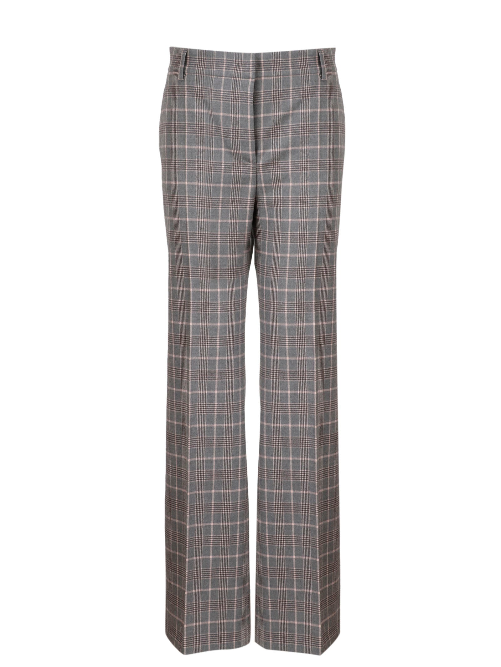 Alberta Ferretti-Tartan tailored trousers-Donna