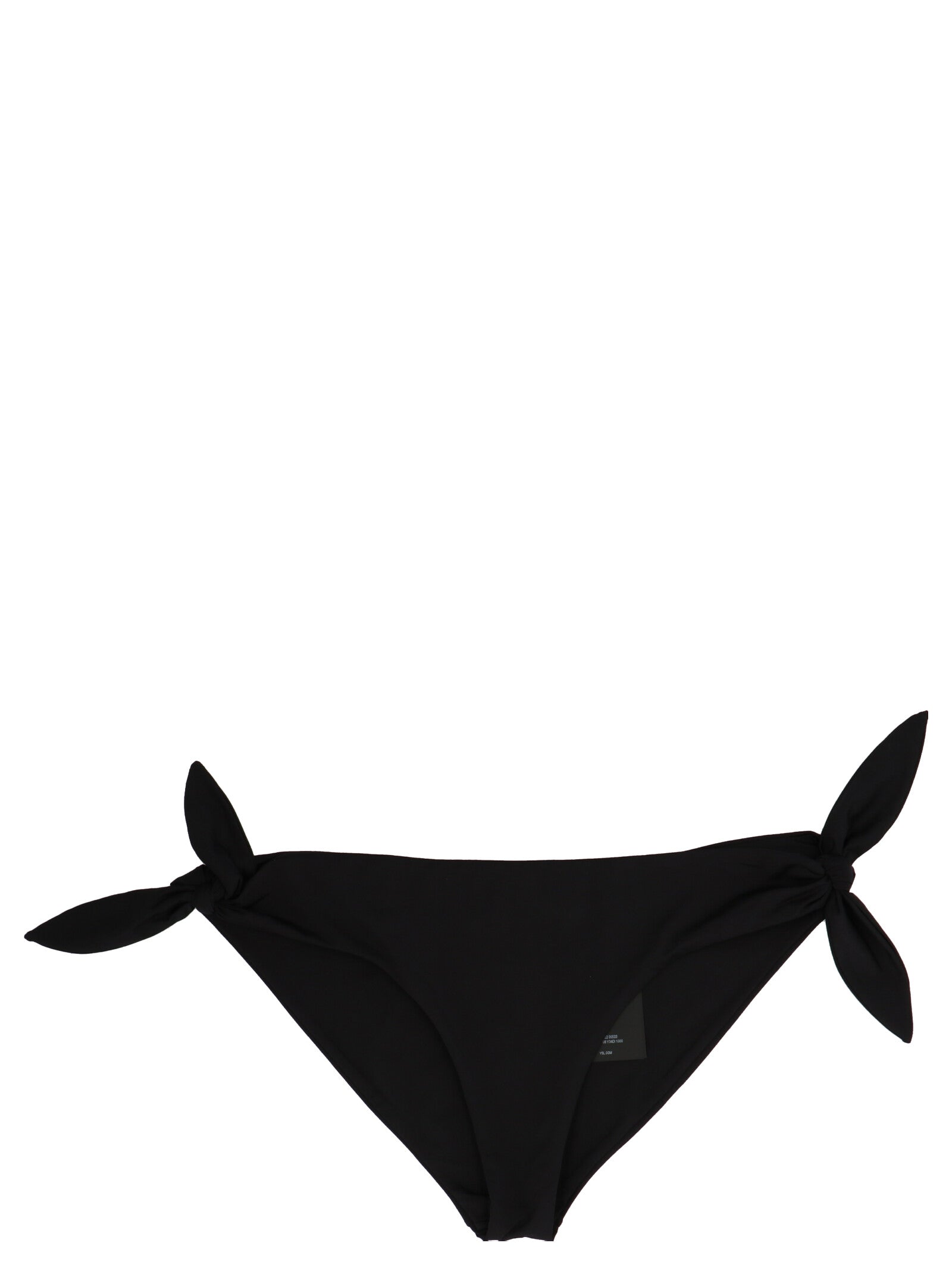 Saint Laurent-Bikini Lace-Up Briefs Beachwear Nero-Donna