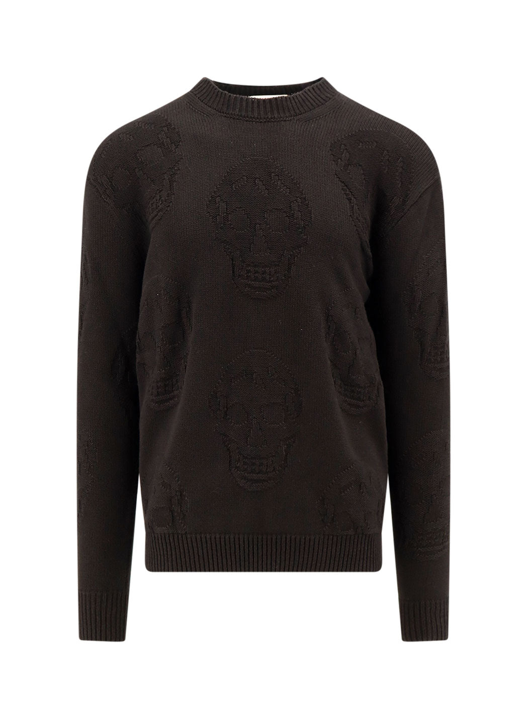 Alexander McQueen-Maglia in cotone con motivo Skull-Uomo