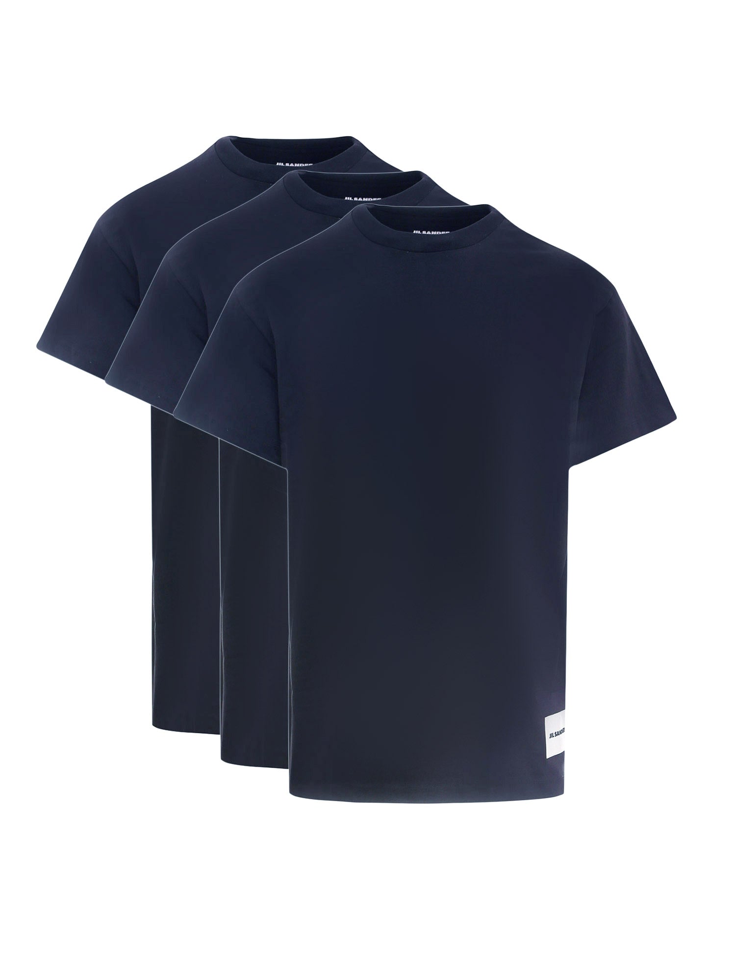 Jil Sander-Set t-shirt in cotone organico con etichetta logo-Uomo