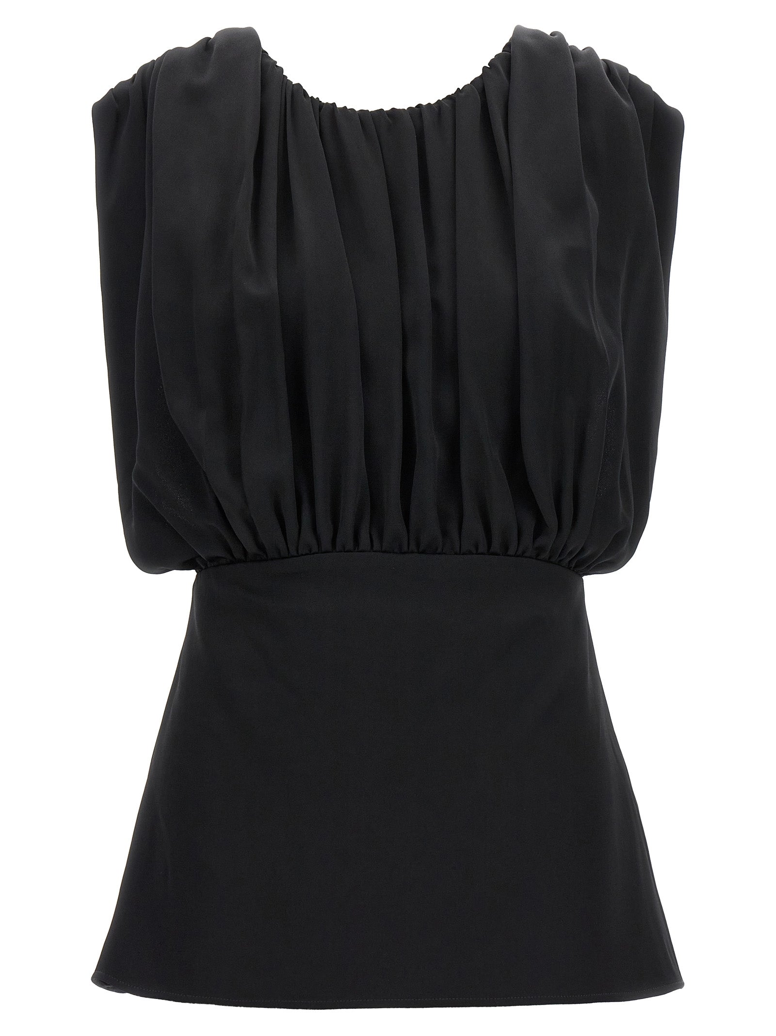 Jil Sander-69 Top Nero-Donna