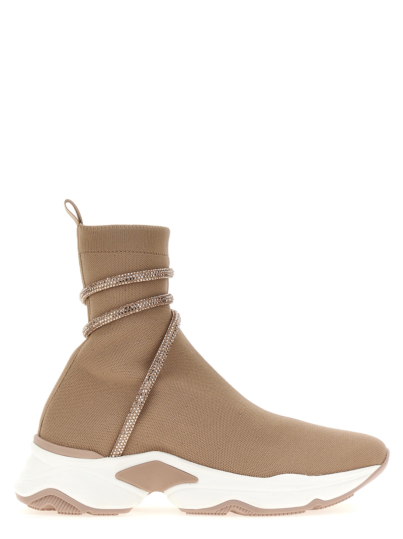 René Caovilla-Cleo Running Sneakers Beige-Donna