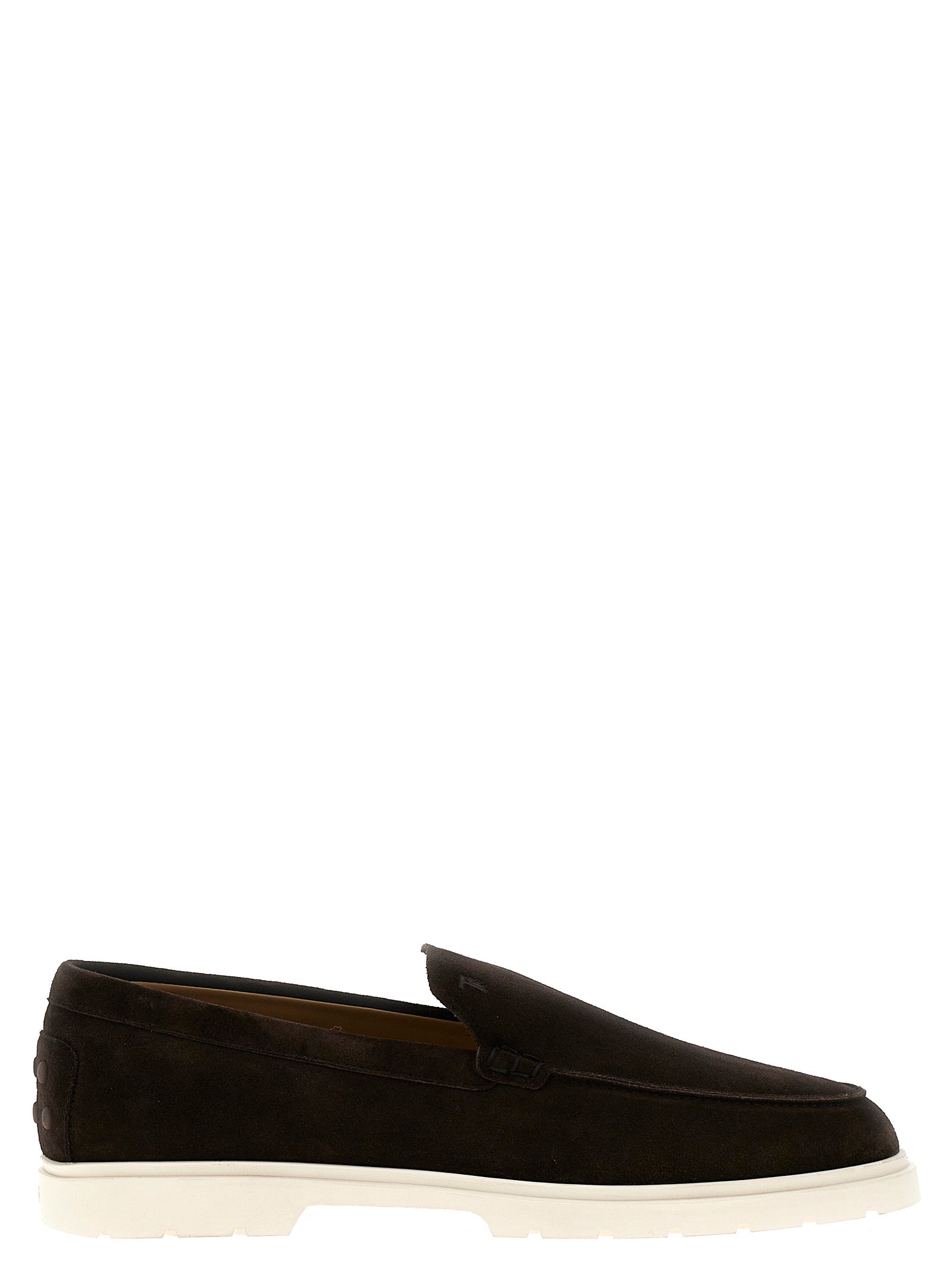 Tod'S-Suede Mocassini Marrone-Uomo