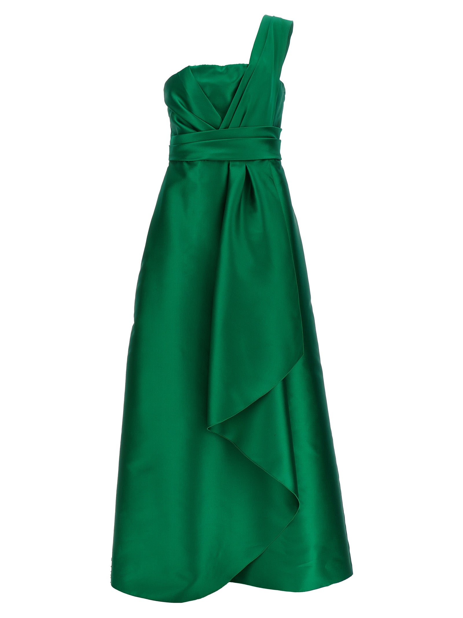 Alberta Ferretti-Mikado Abiti Verde-Donna