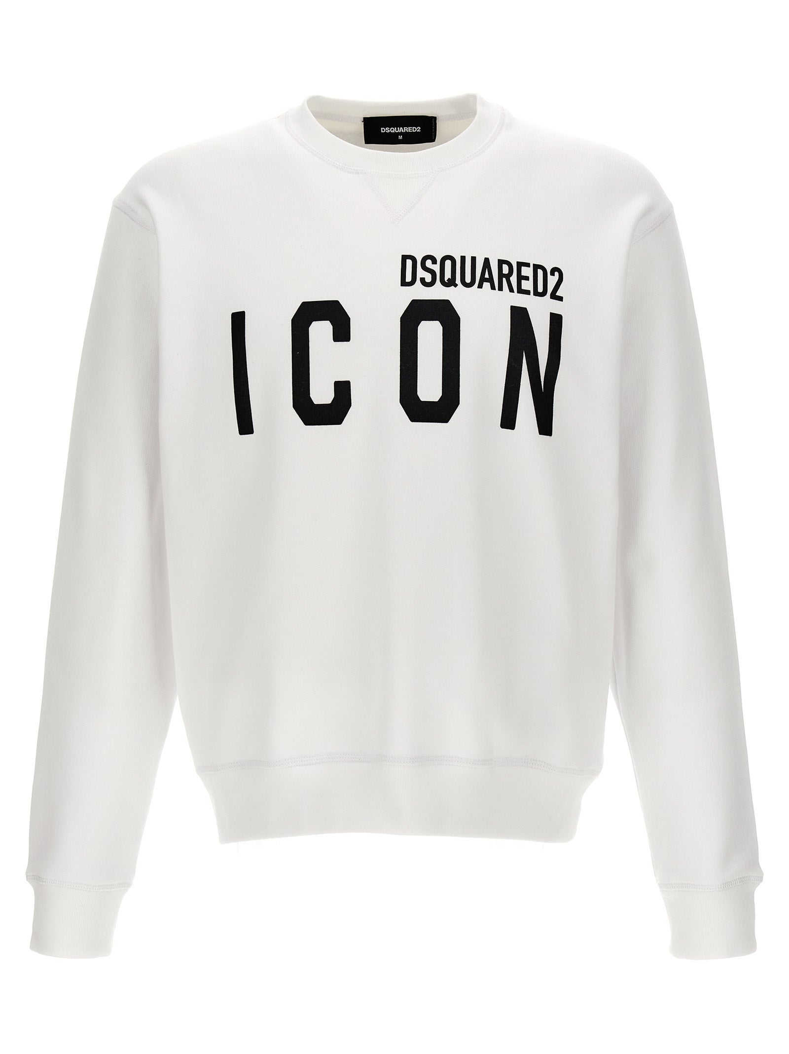 Dsquared2-Icon Felpe Bianco/Nero-Uomo