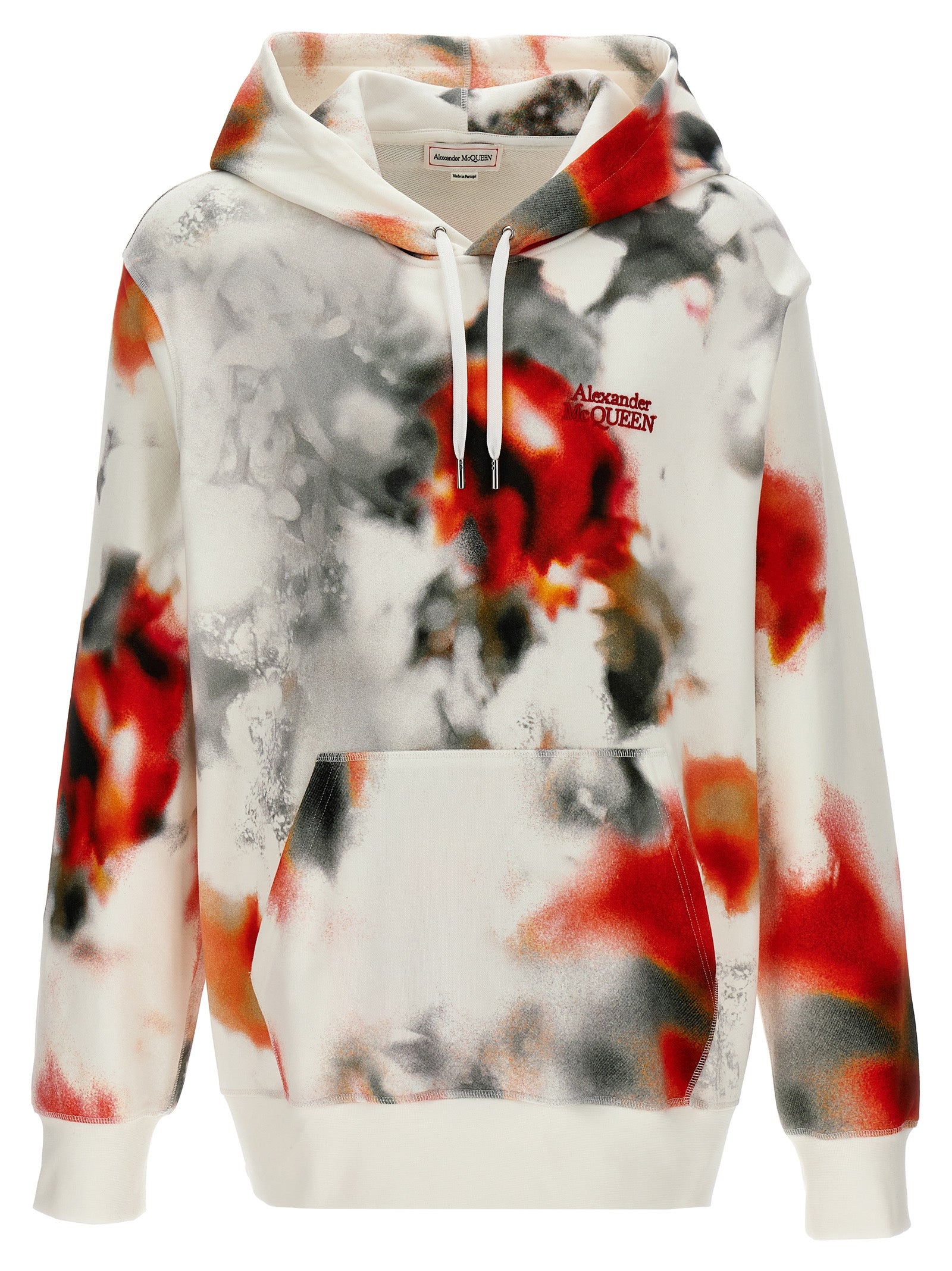 Alexander Mcqueen-Obscured Flower Felpe Multicolor-Uomo