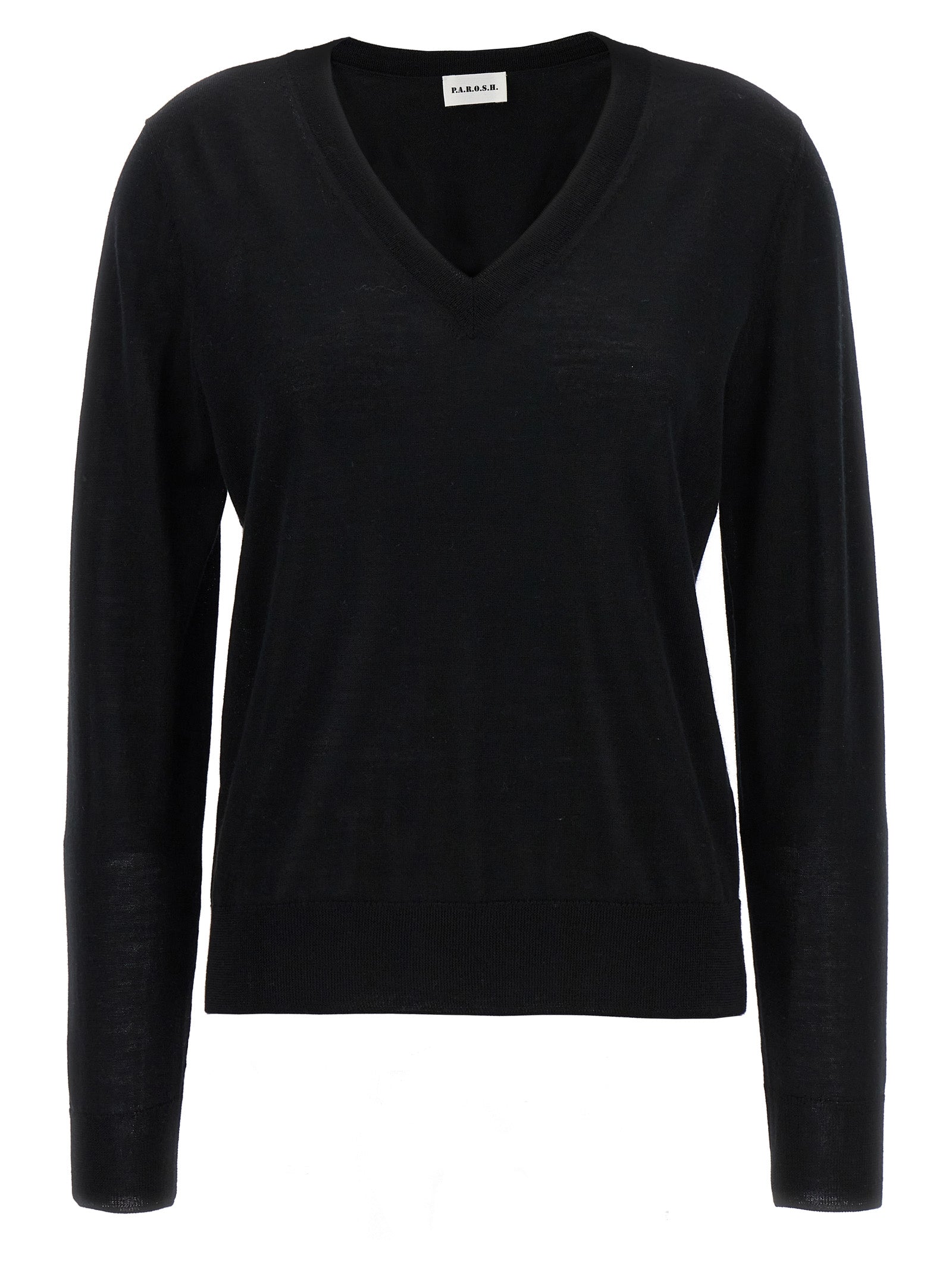 P. A.R. O.S. H.-V-Neck Sweater Maglioni Nero-Donna