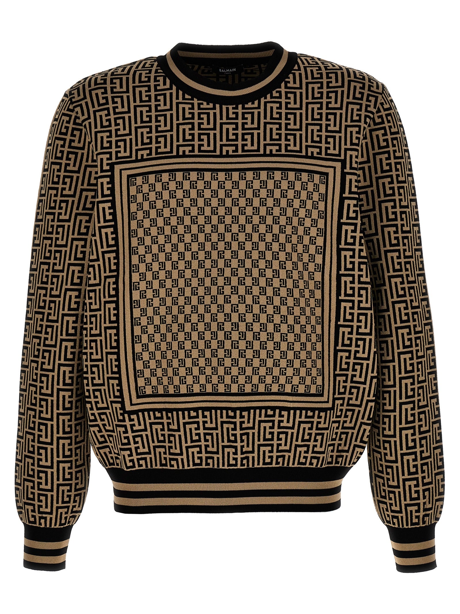 Balmain-Mini Monogram Maglioni Multicolor-Uomo