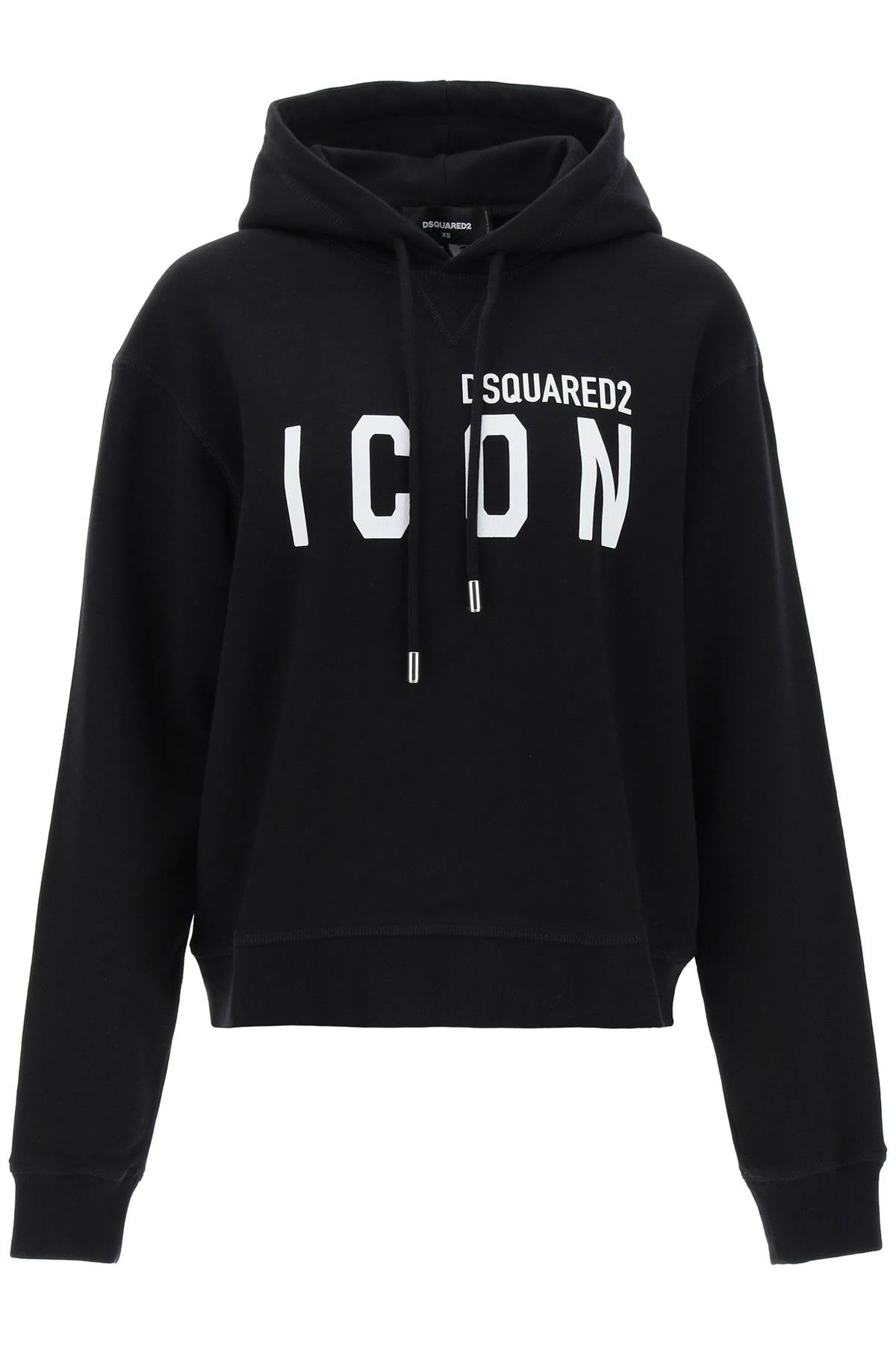 Dsquared2-Felpa Con Cappuccio Icon-Donna